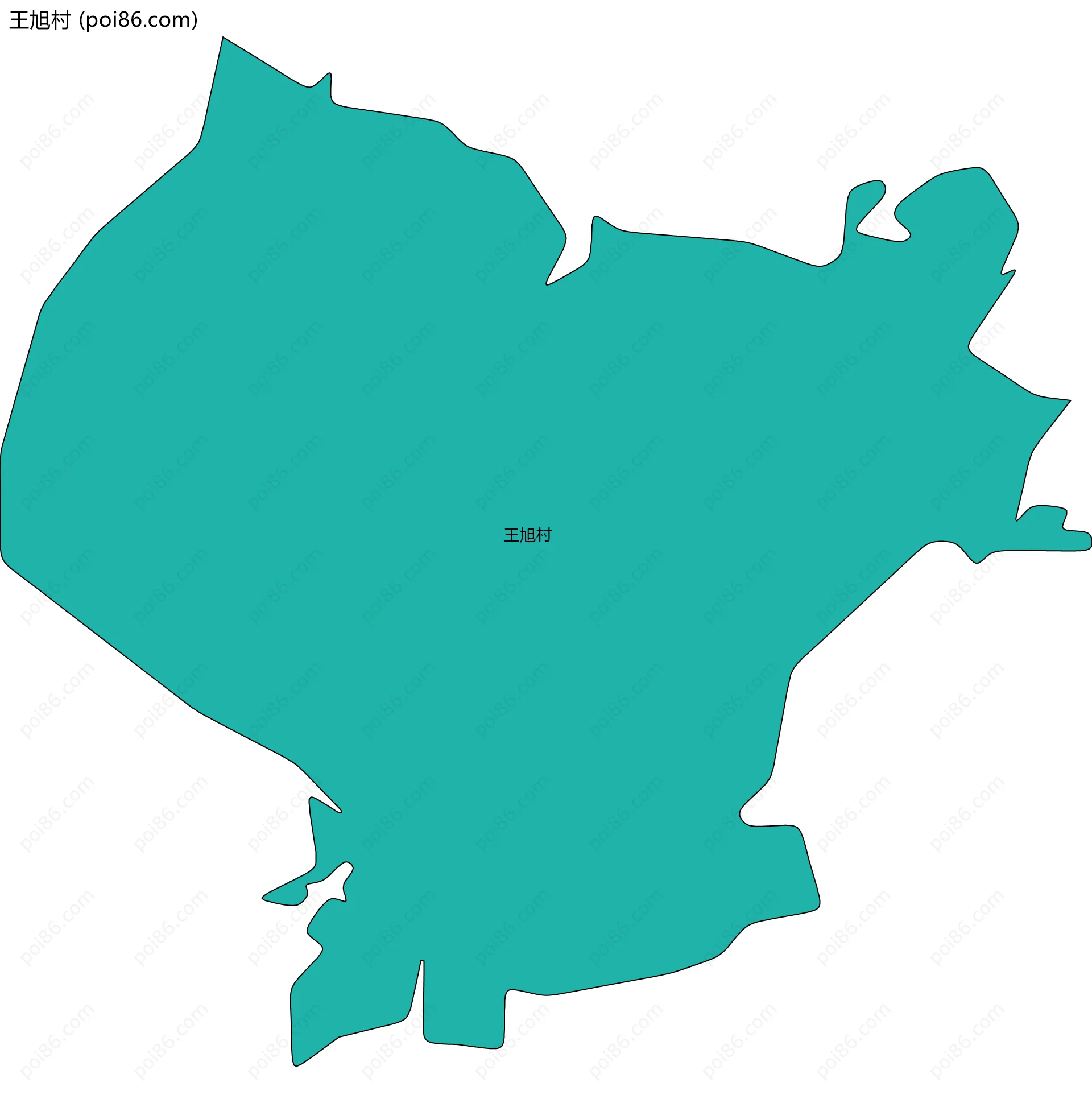 王旭村边界地图