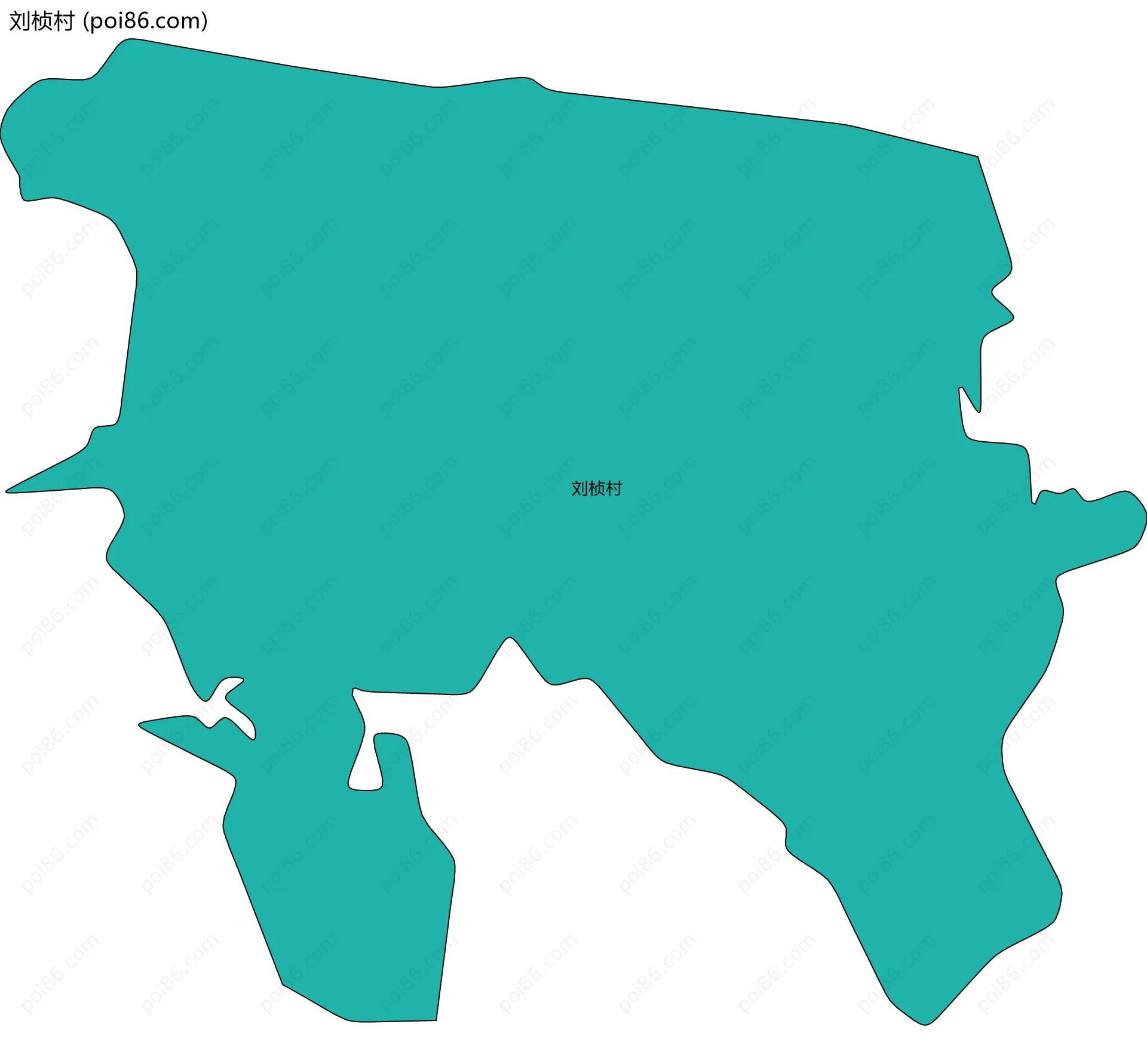 刘桢村边界地图
