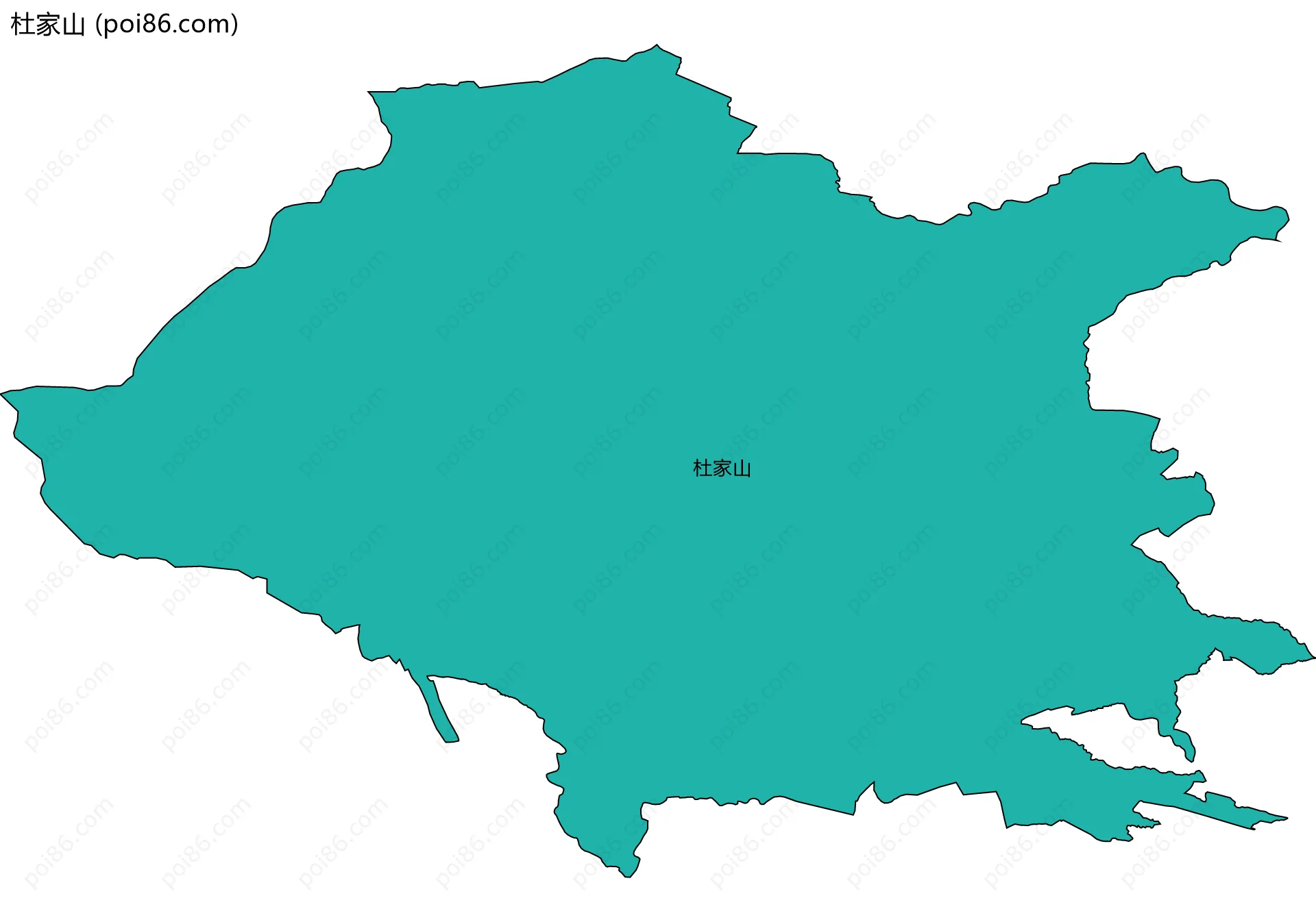 杜家山边界地图