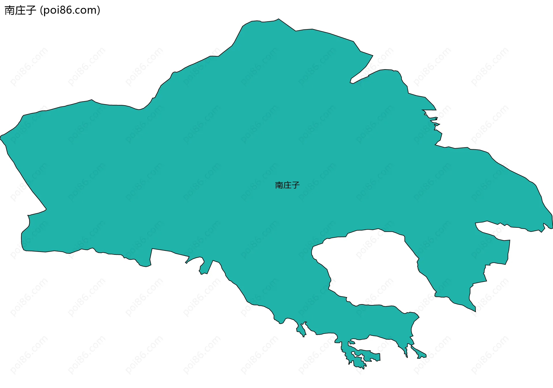 南庄子边界地图