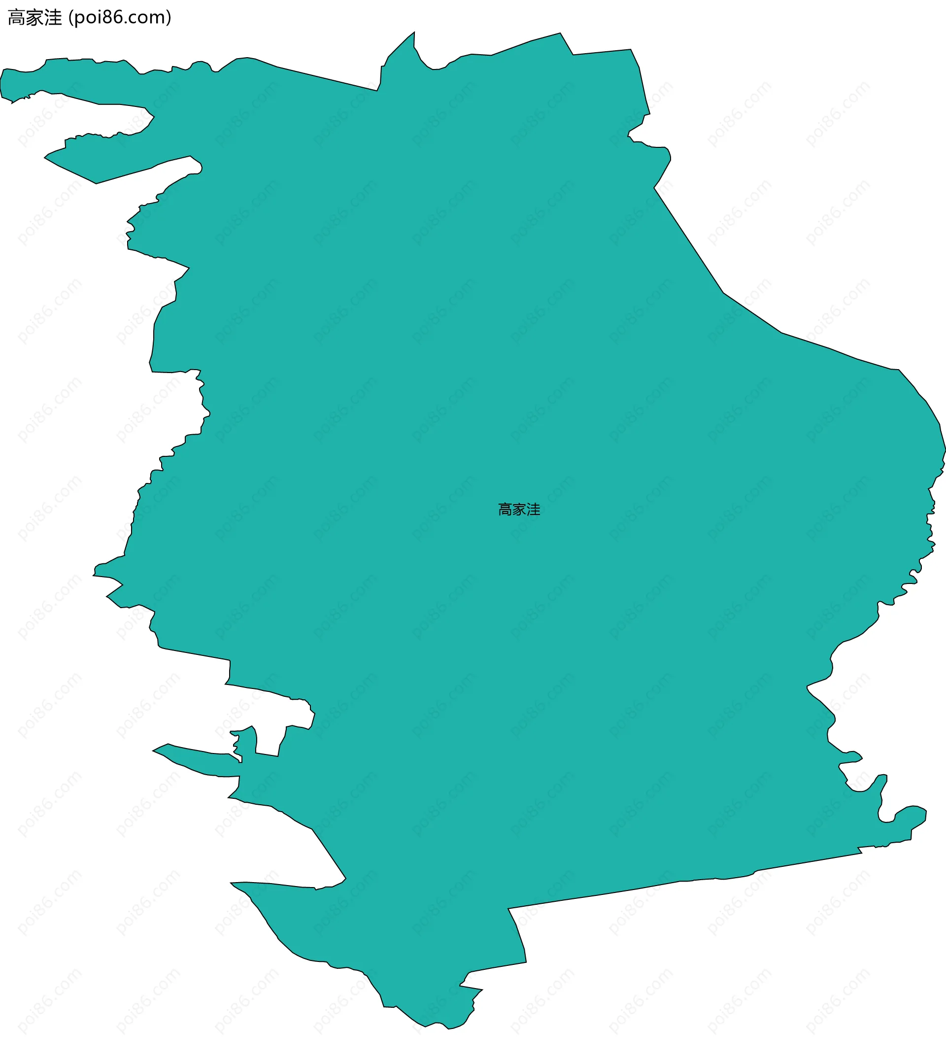 高家洼边界地图