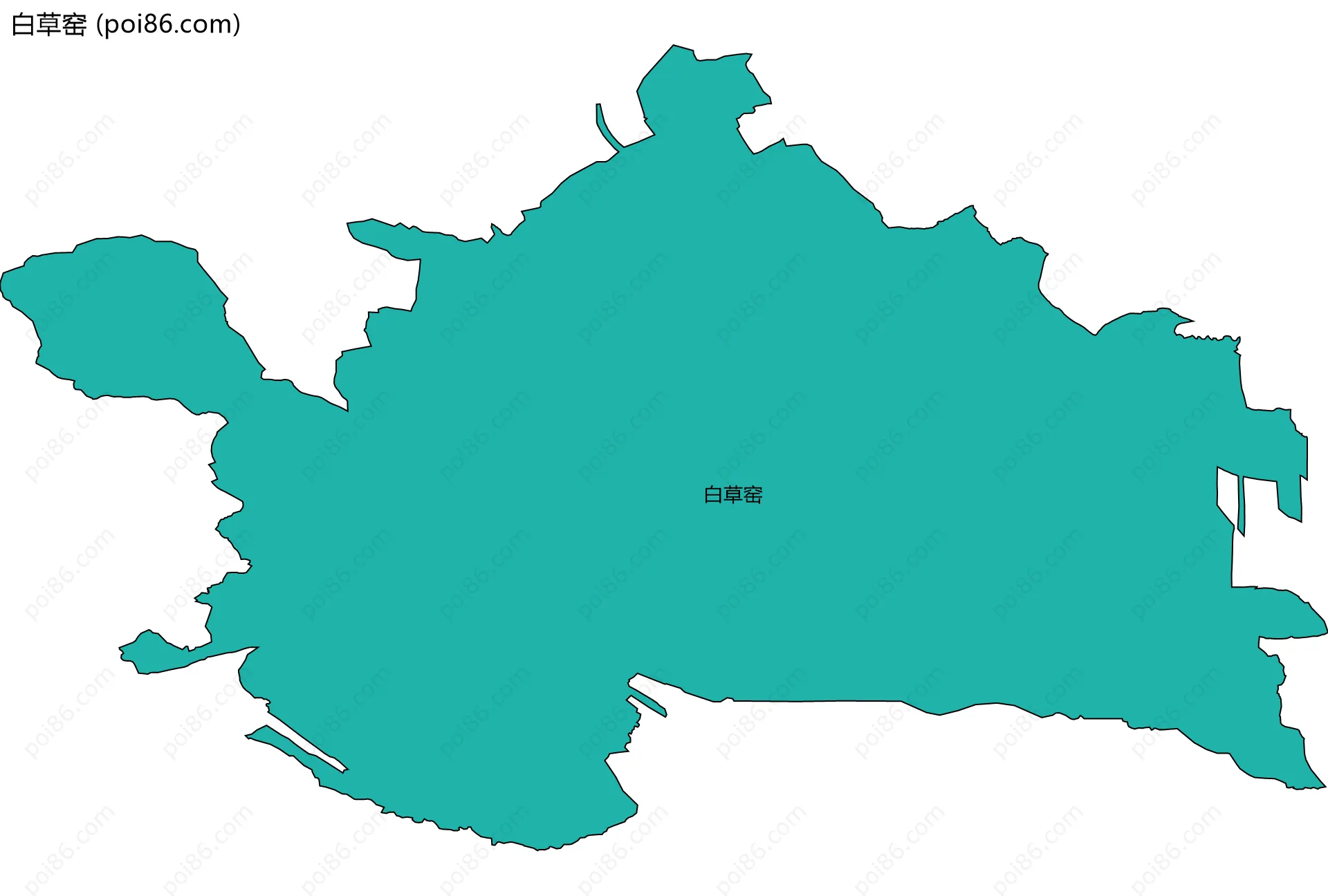 白草窑边界地图