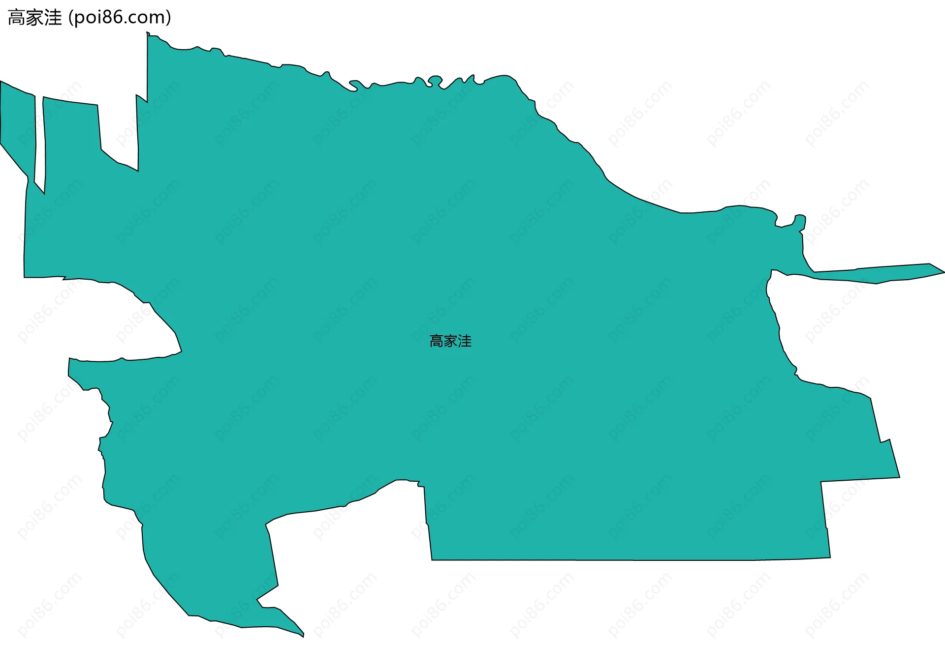 高家洼边界地图