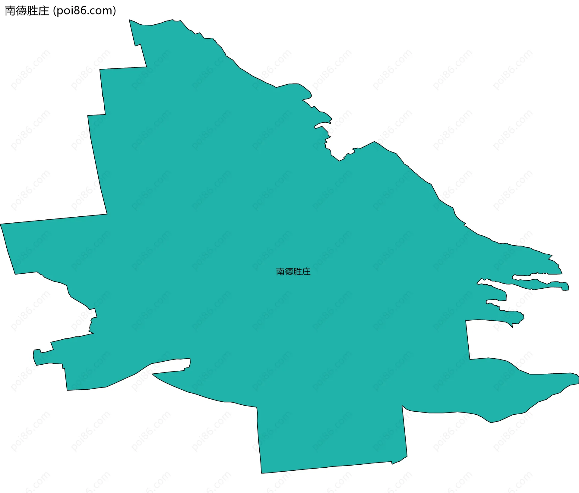 南德胜庄边界地图