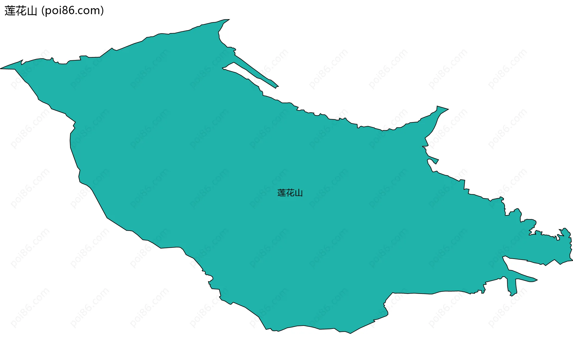 莲花山边界地图