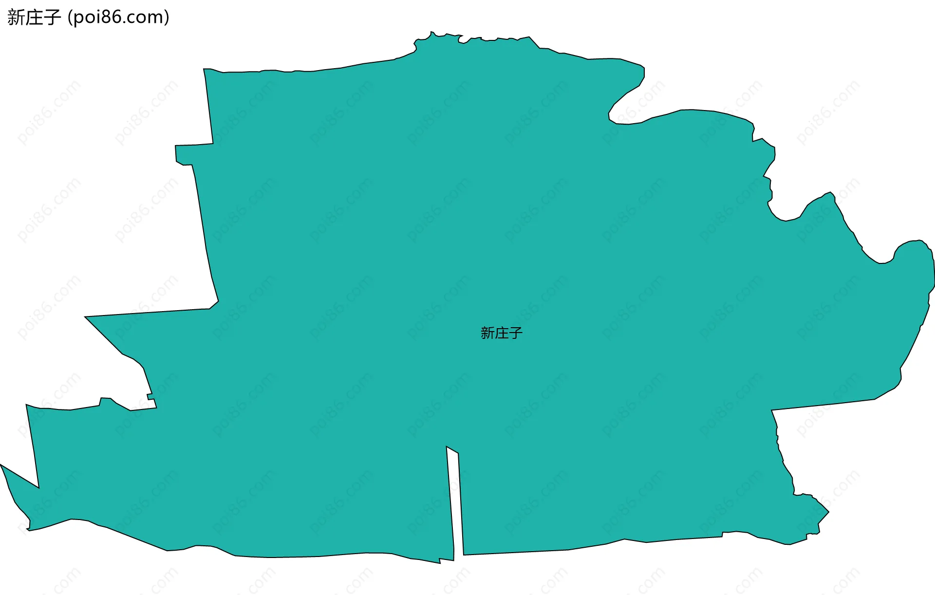新庄子边界地图