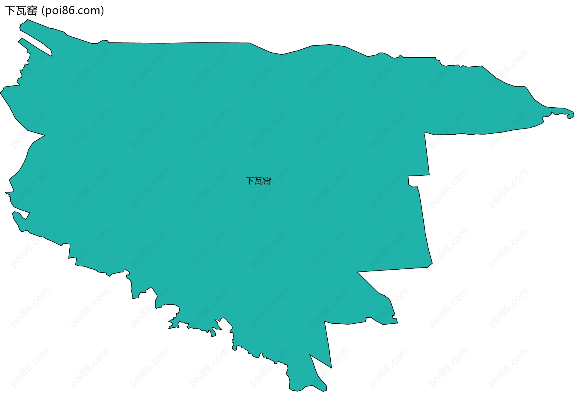 下瓦窑边界地图