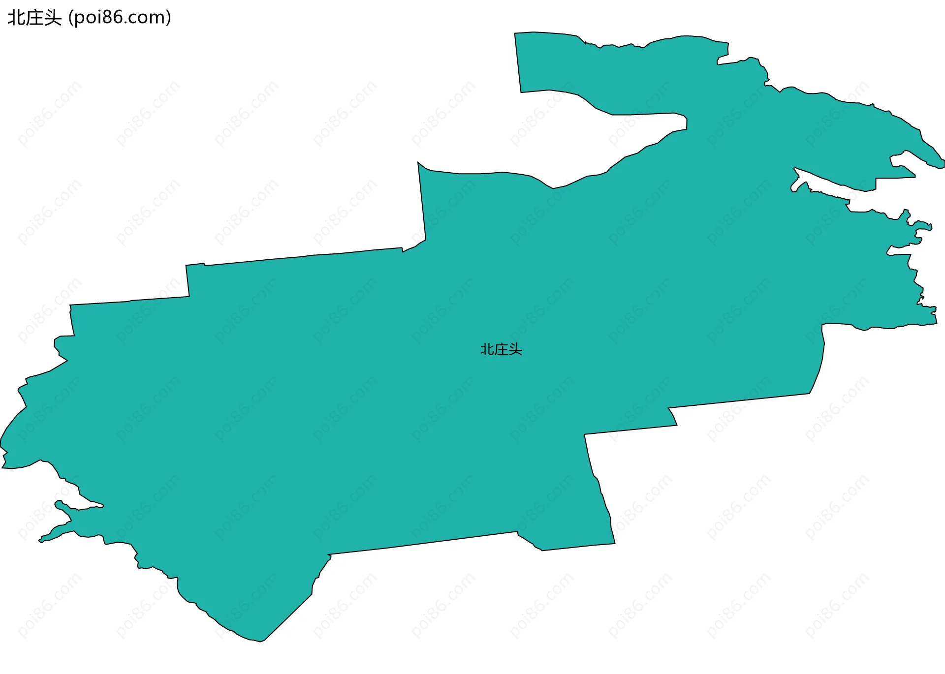 北庄头边界地图