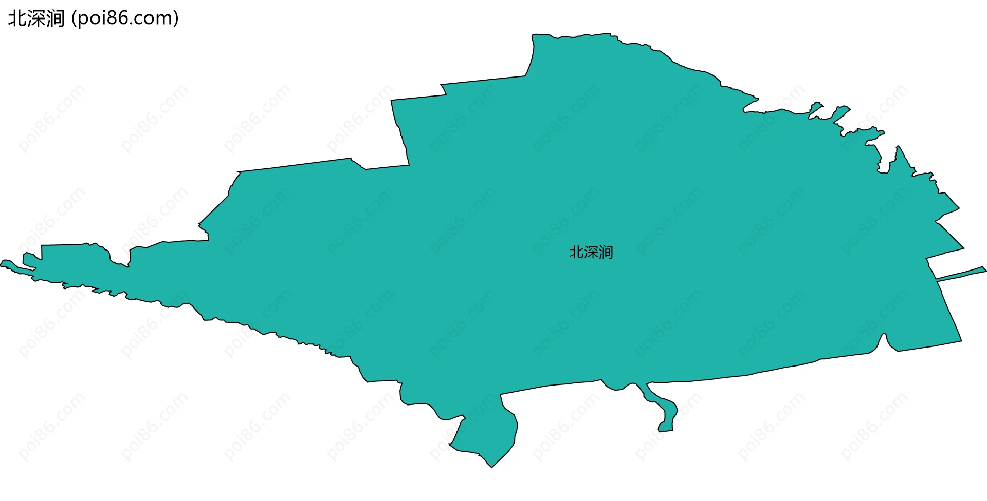 北深涧边界地图