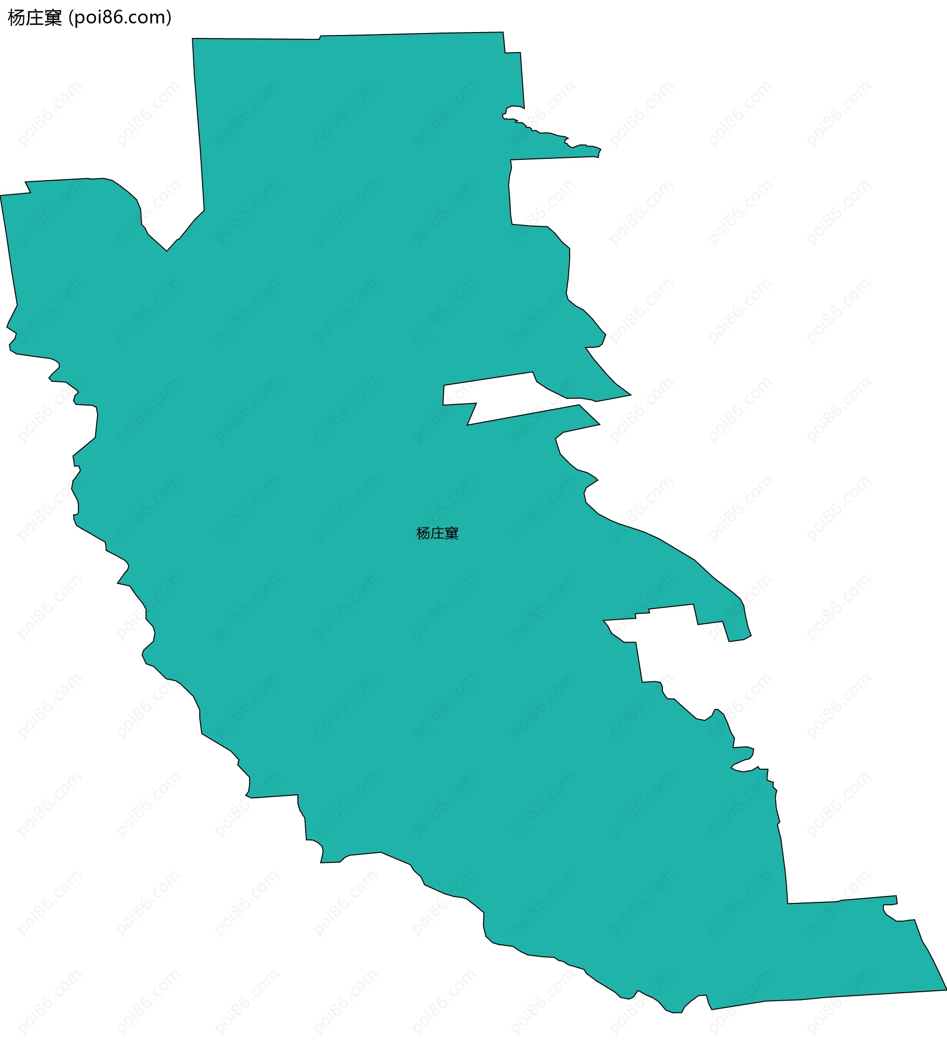 杨庄窠边界地图