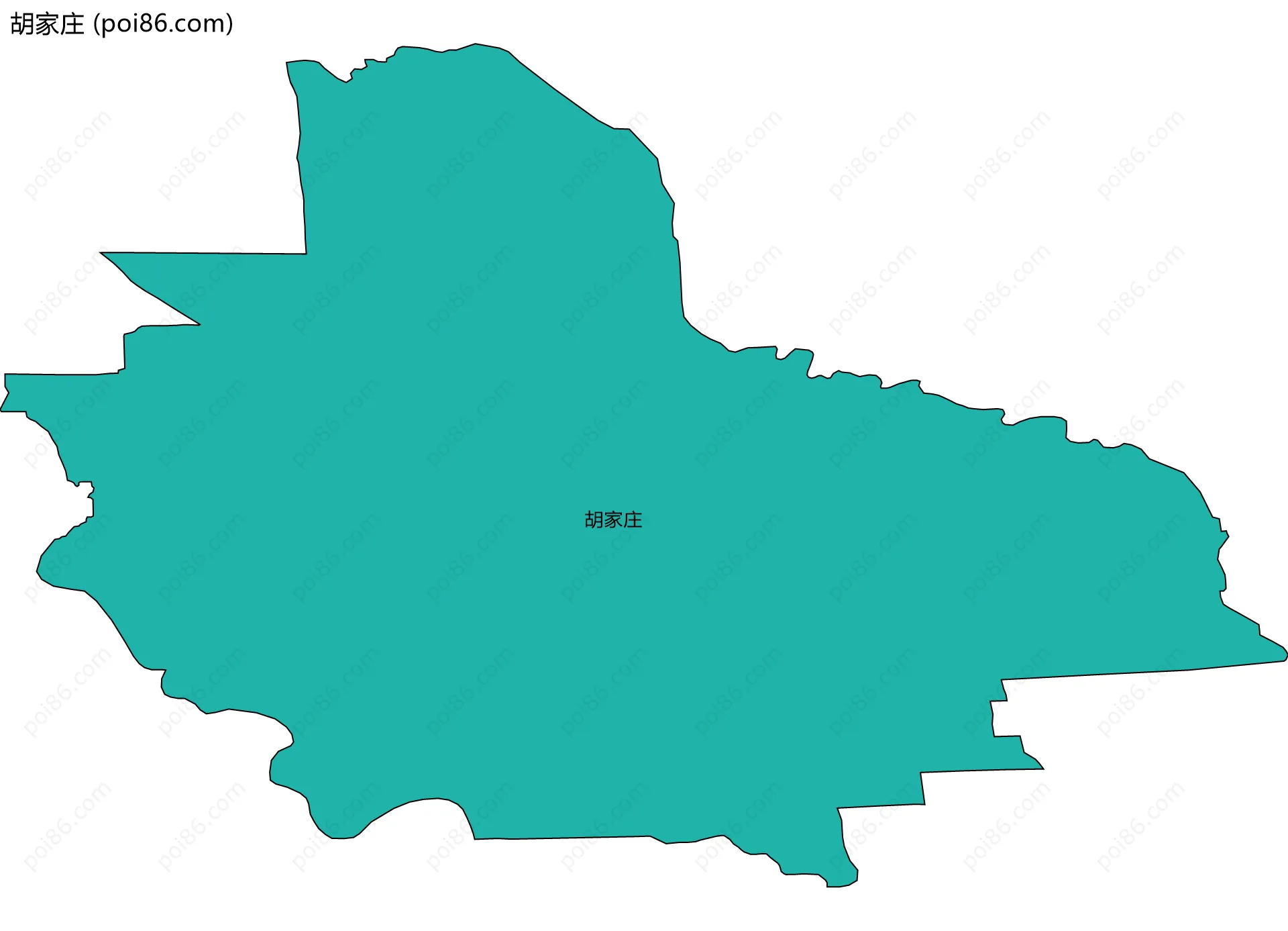 胡家庄边界地图