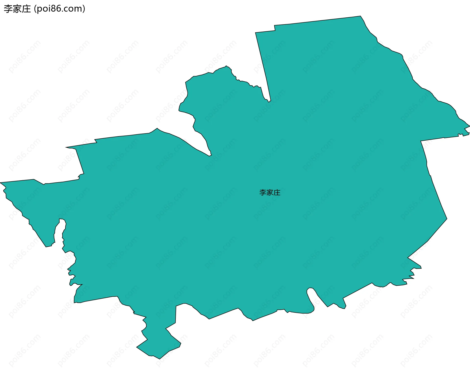 李家庄边界地图