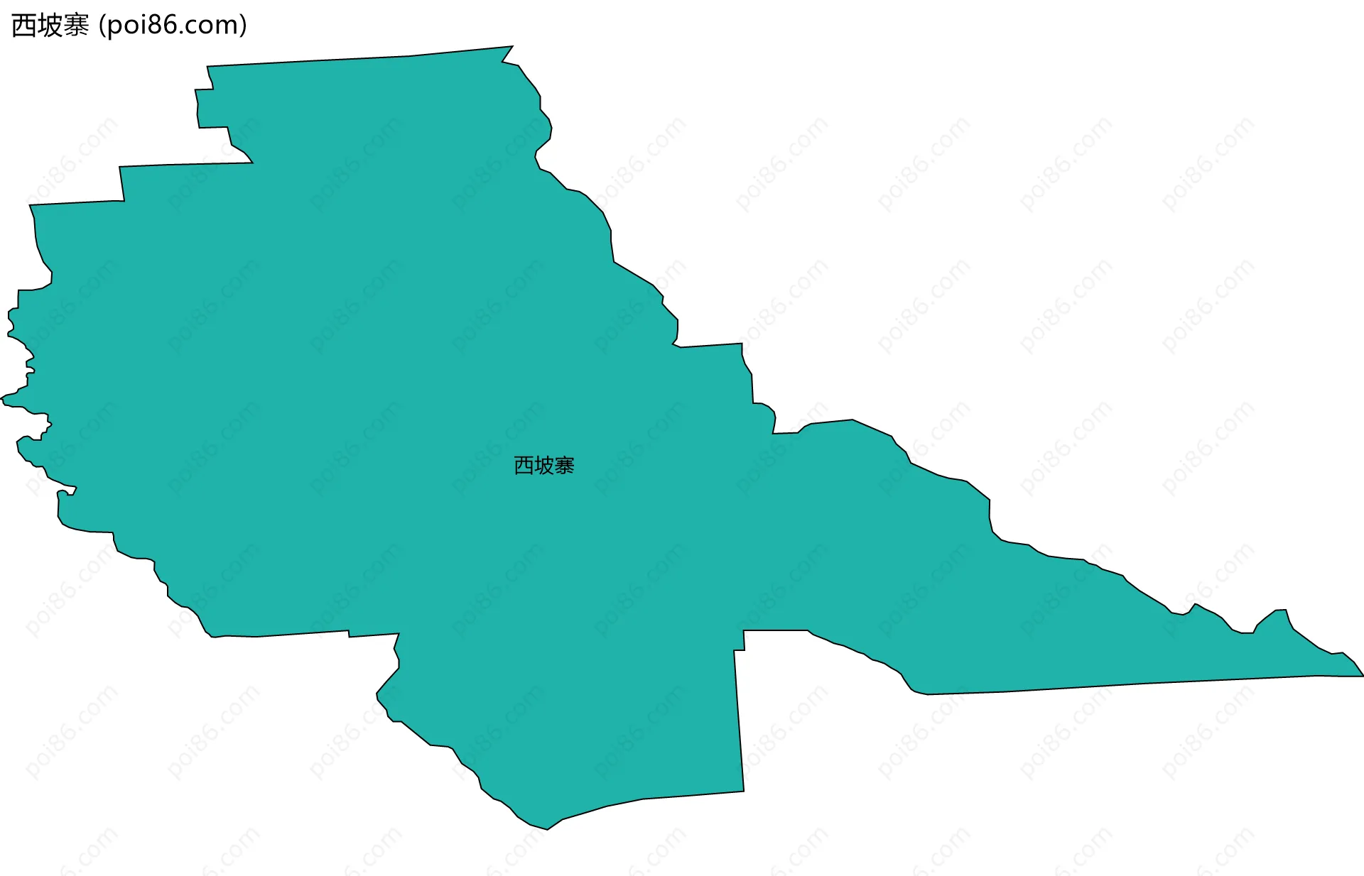 西坡寨边界地图