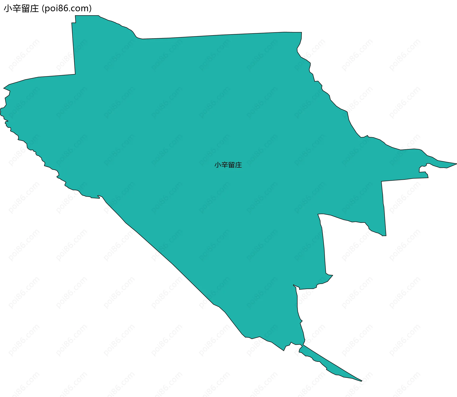 小辛留庄边界地图