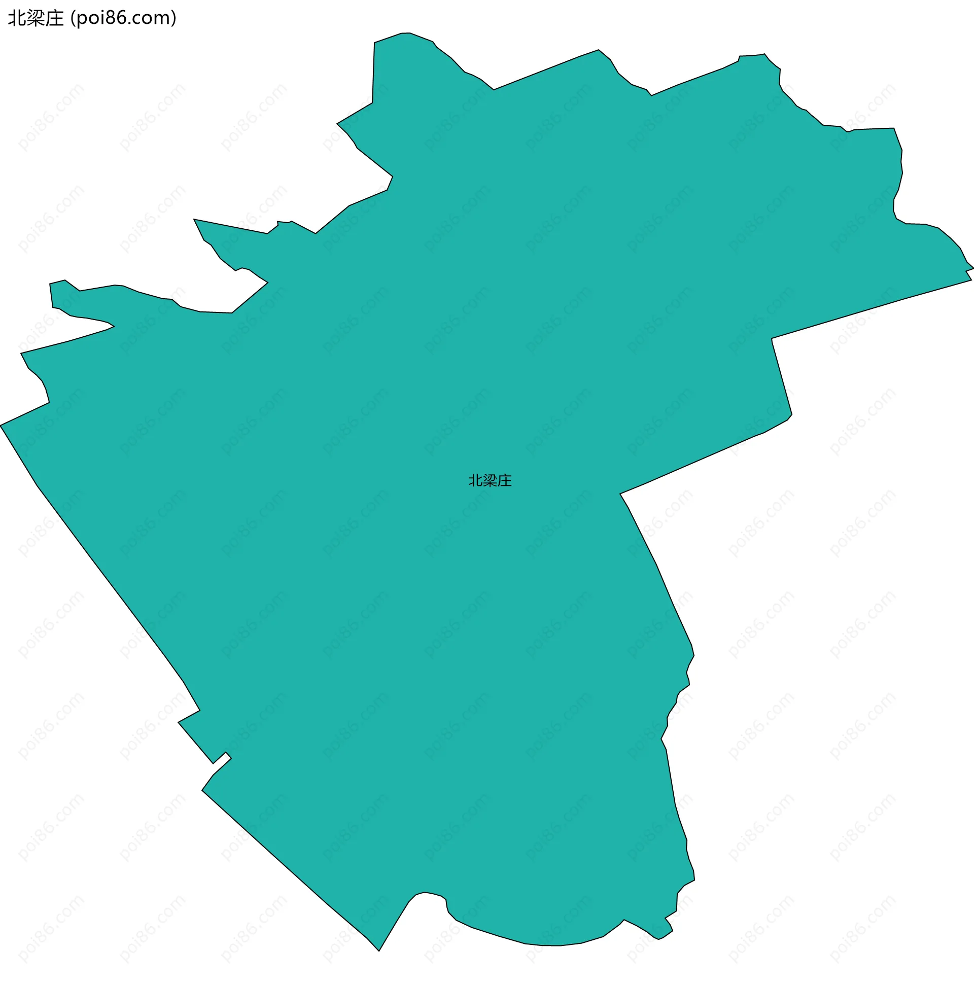 北梁庄边界地图