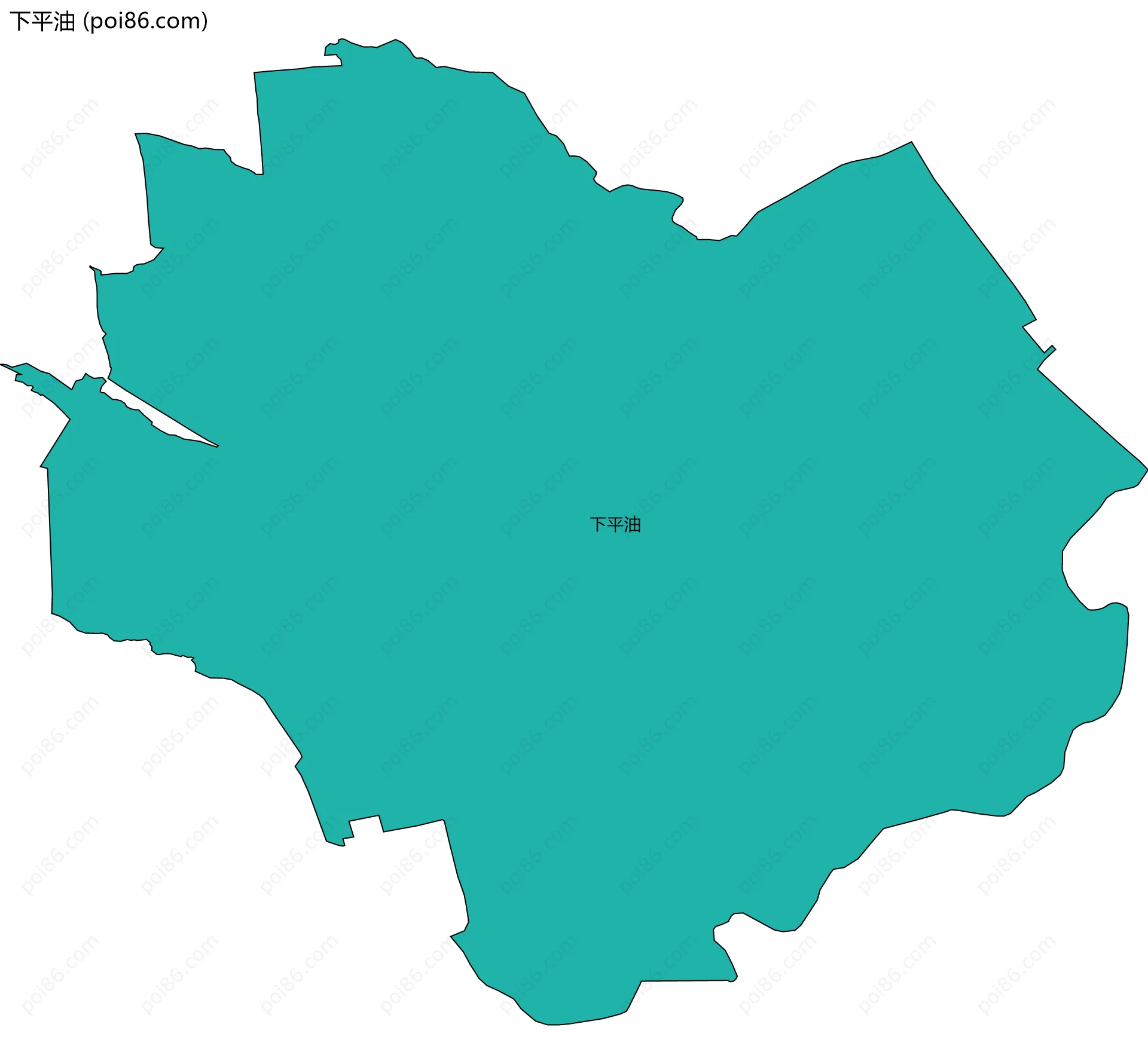 下平油边界地图