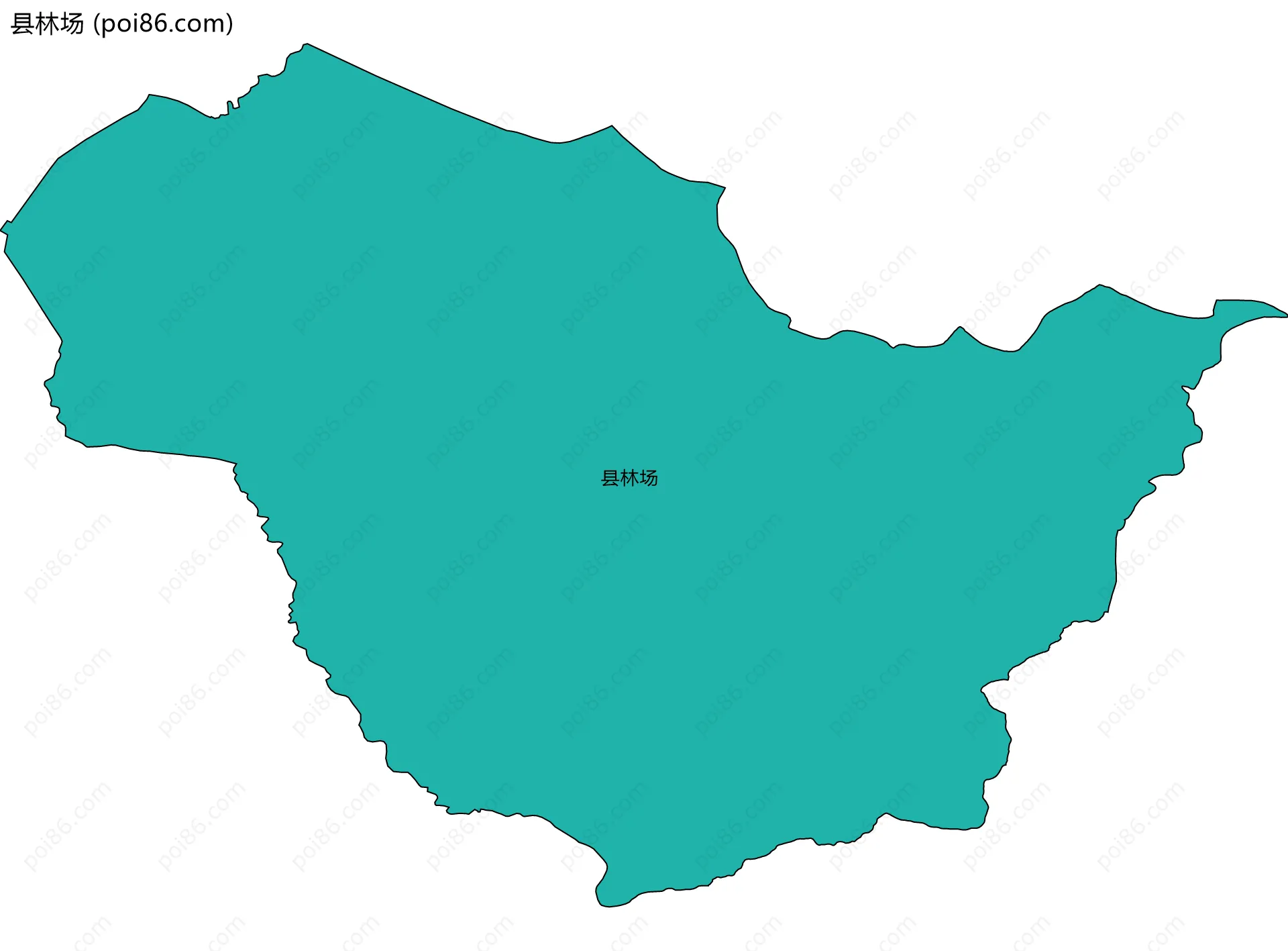 县林场边界地图
