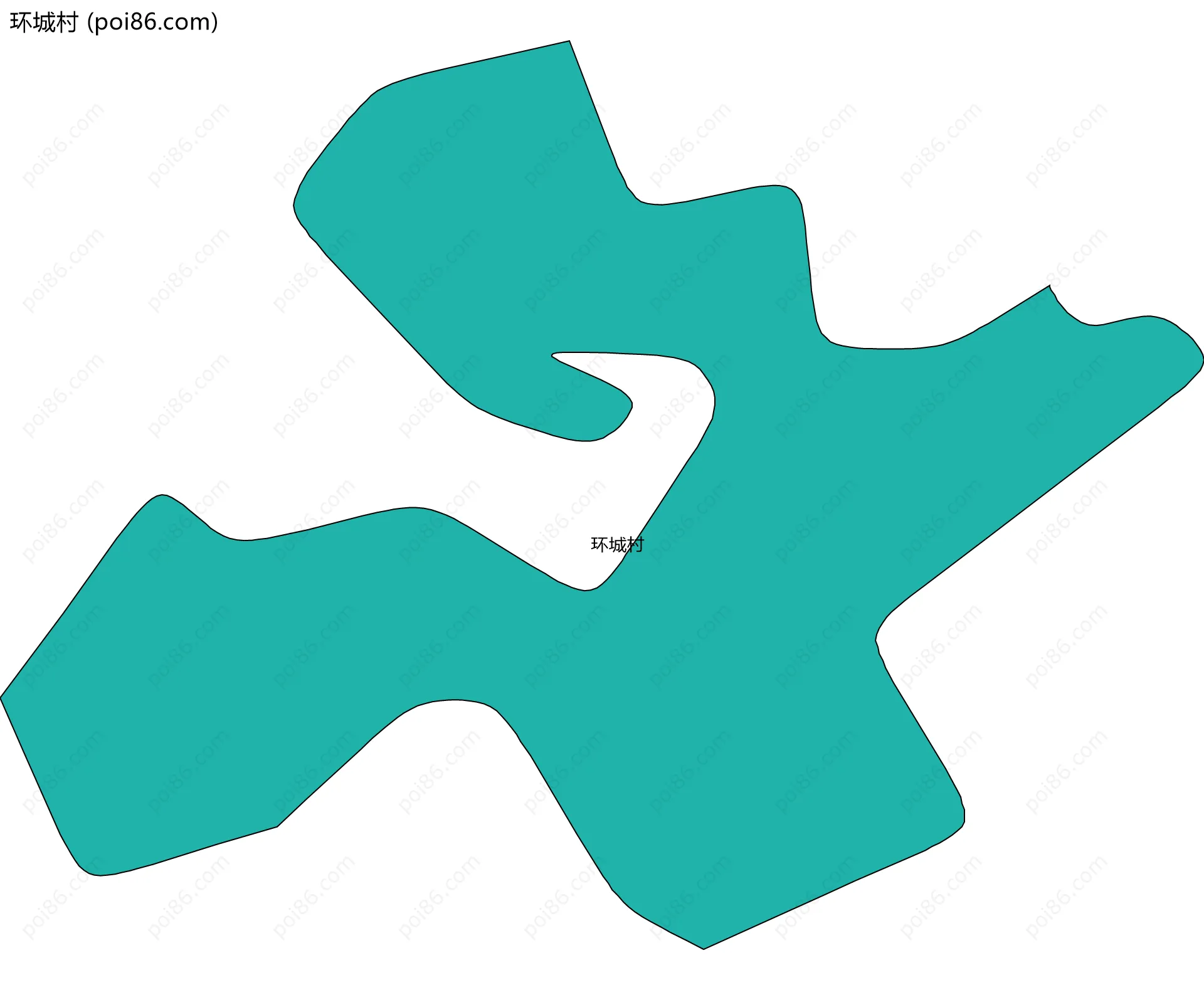 环城村边界地图