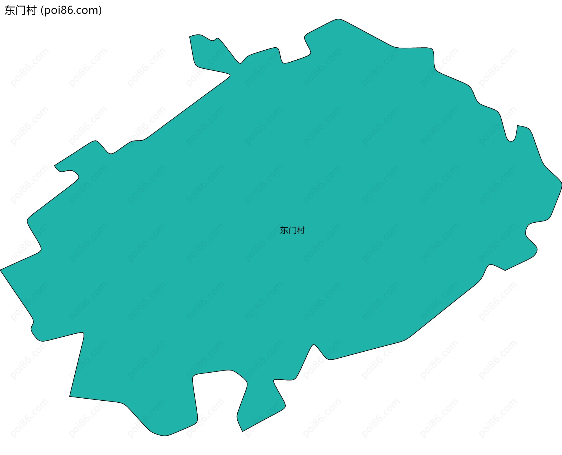 东门村边界地图