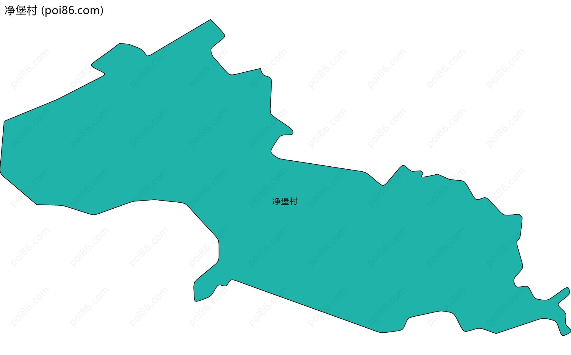 净堡村边界地图