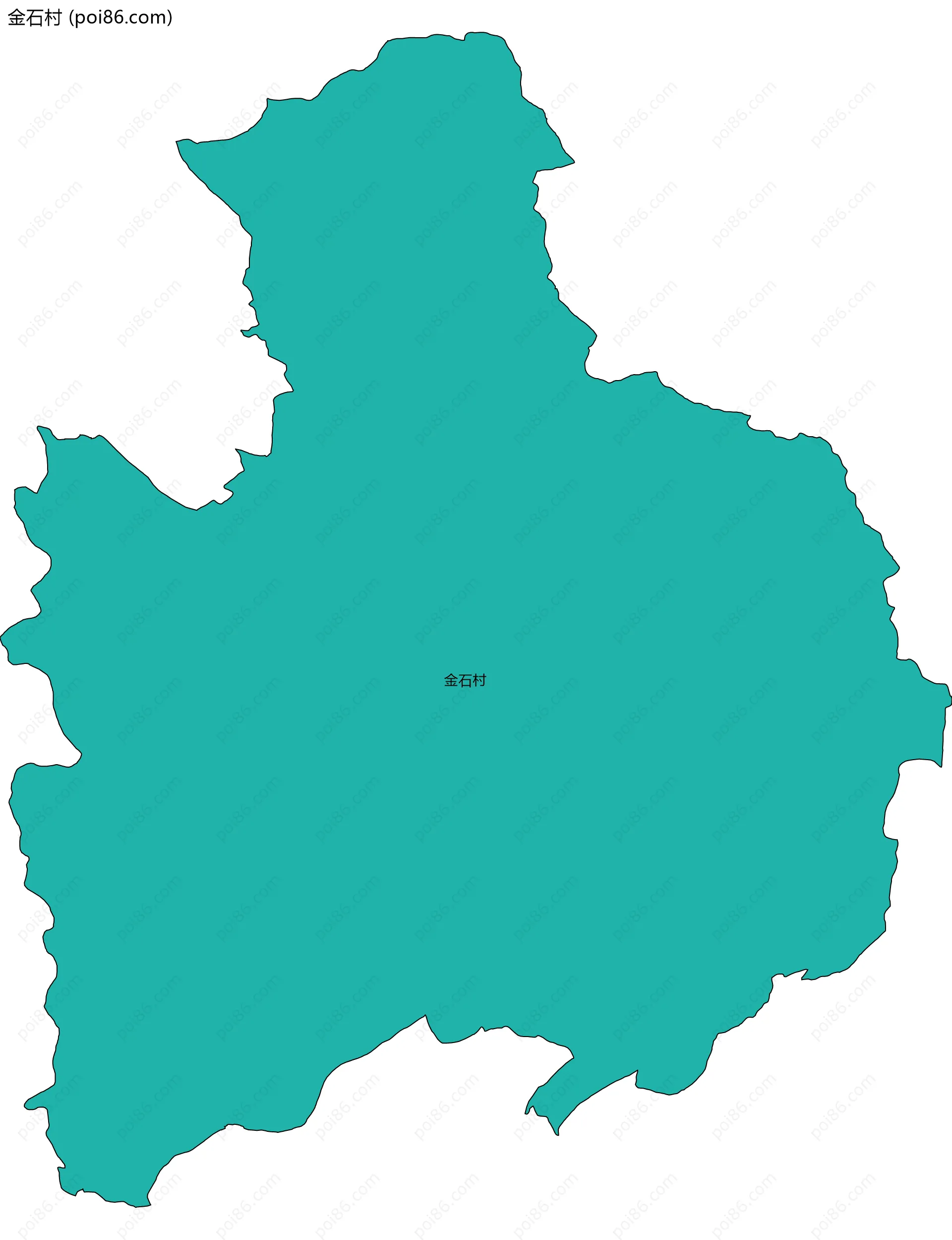 金石村边界地图