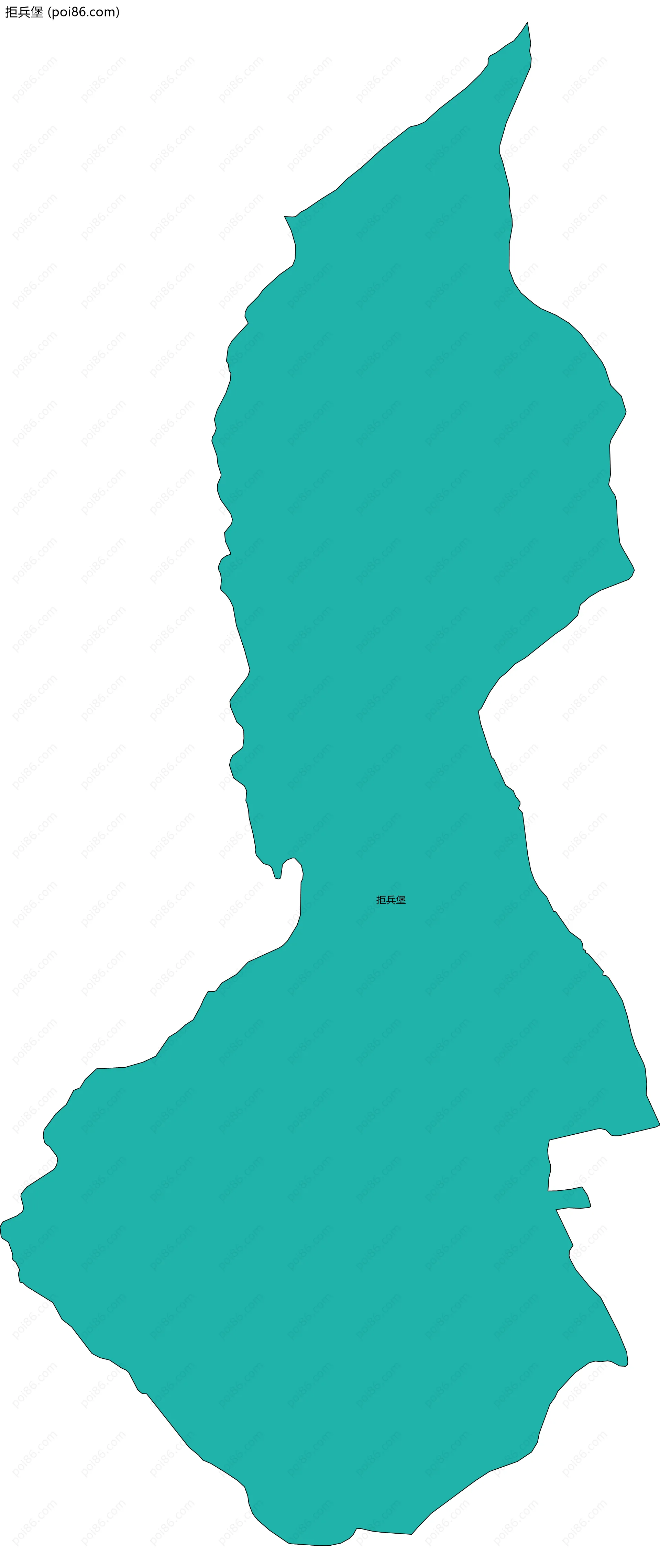 拒兵堡边界地图