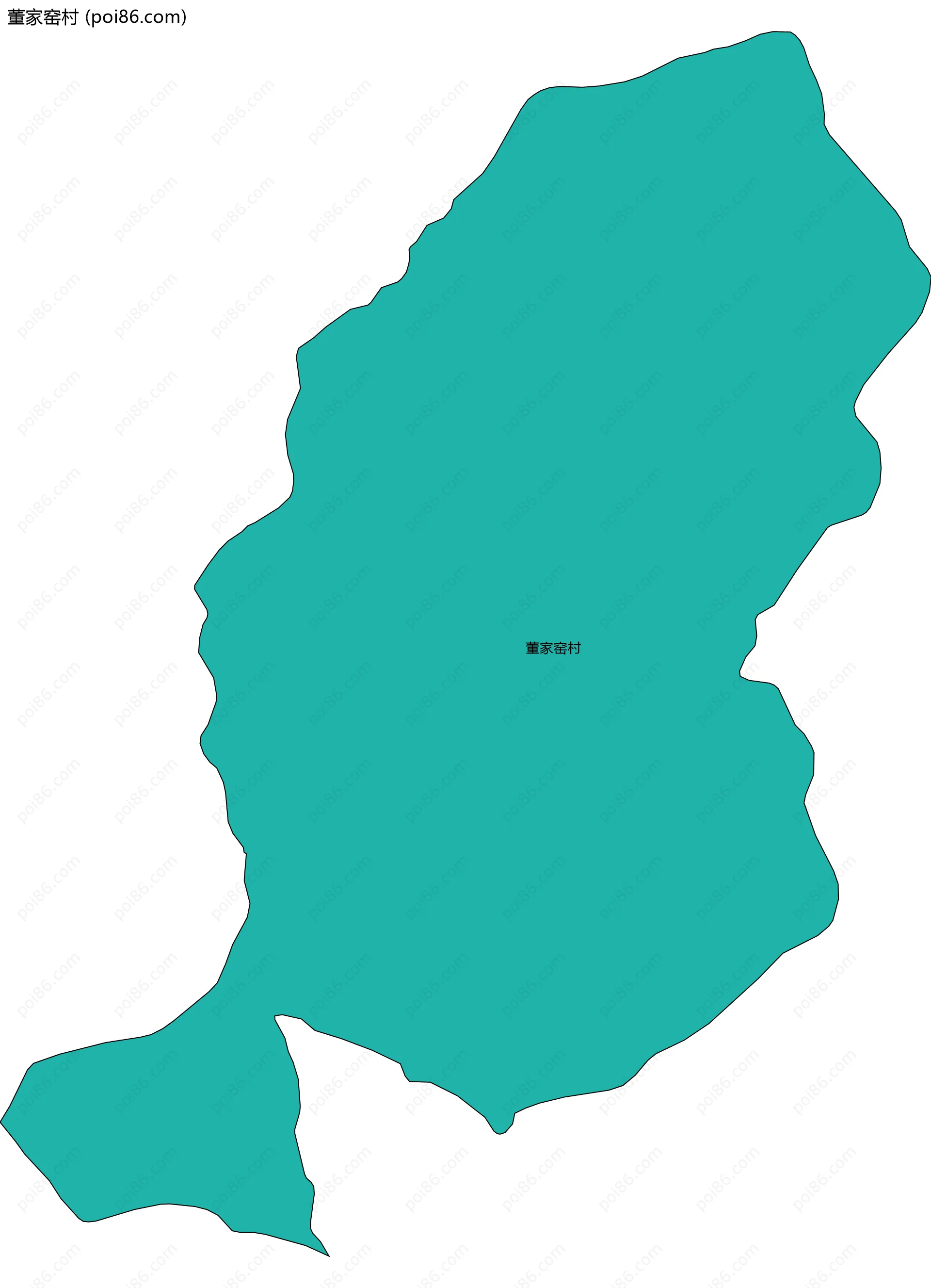 董家窑村边界地图