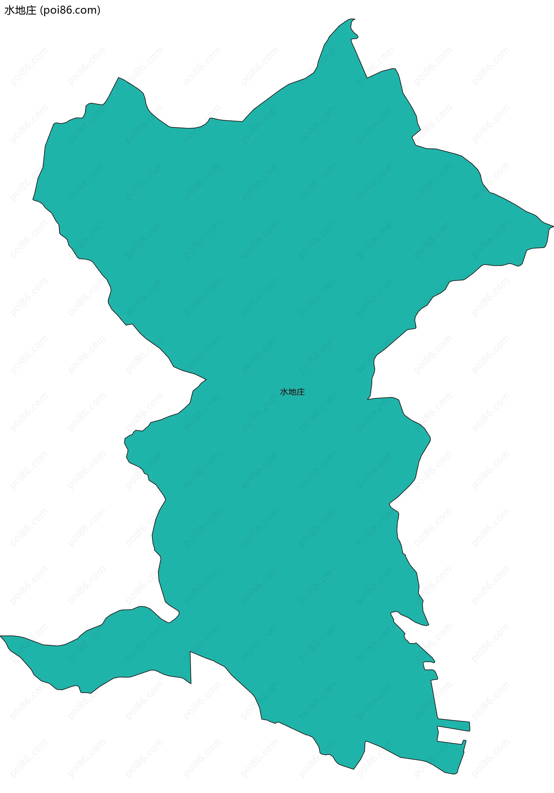 水地庄边界地图