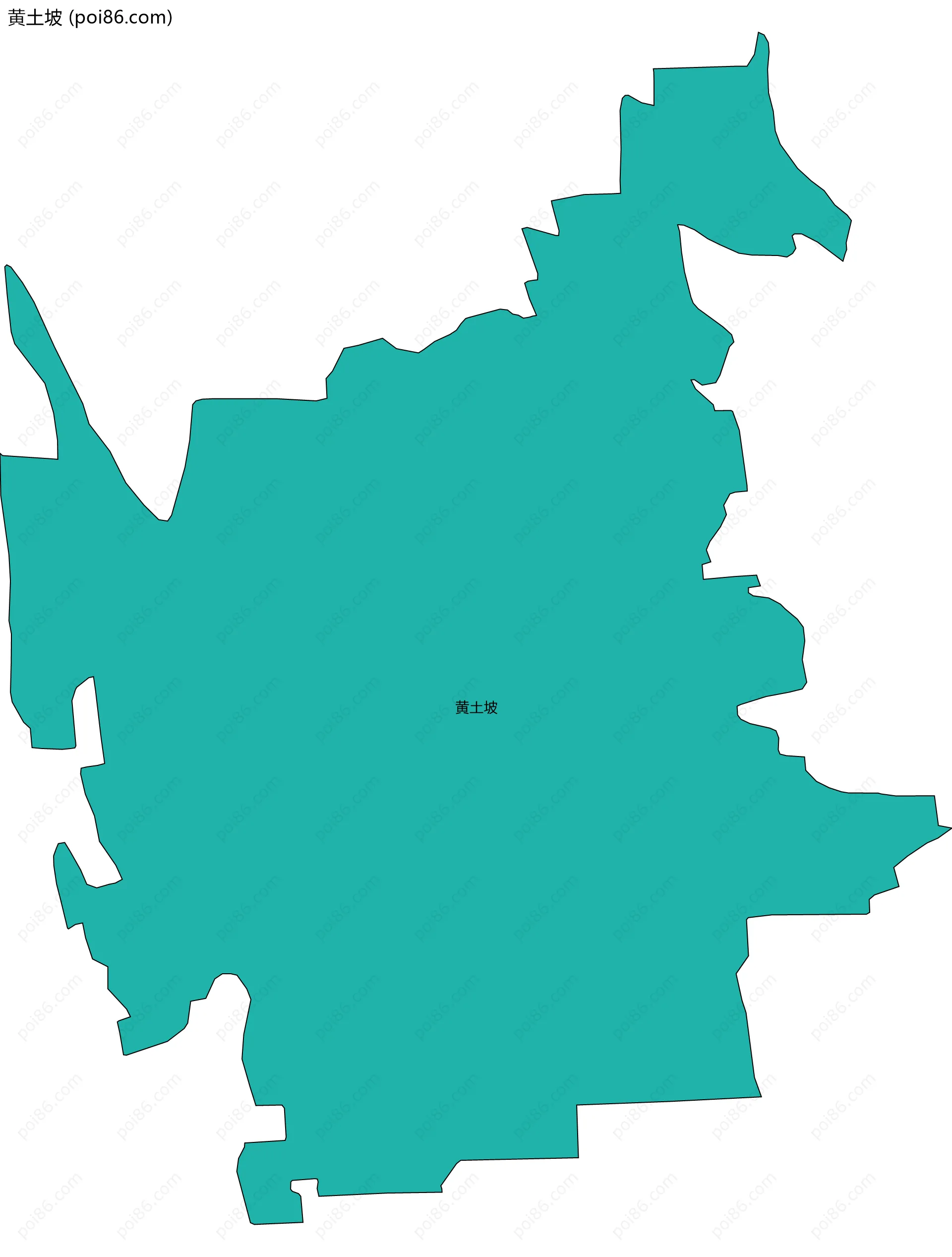 黄土坡边界地图