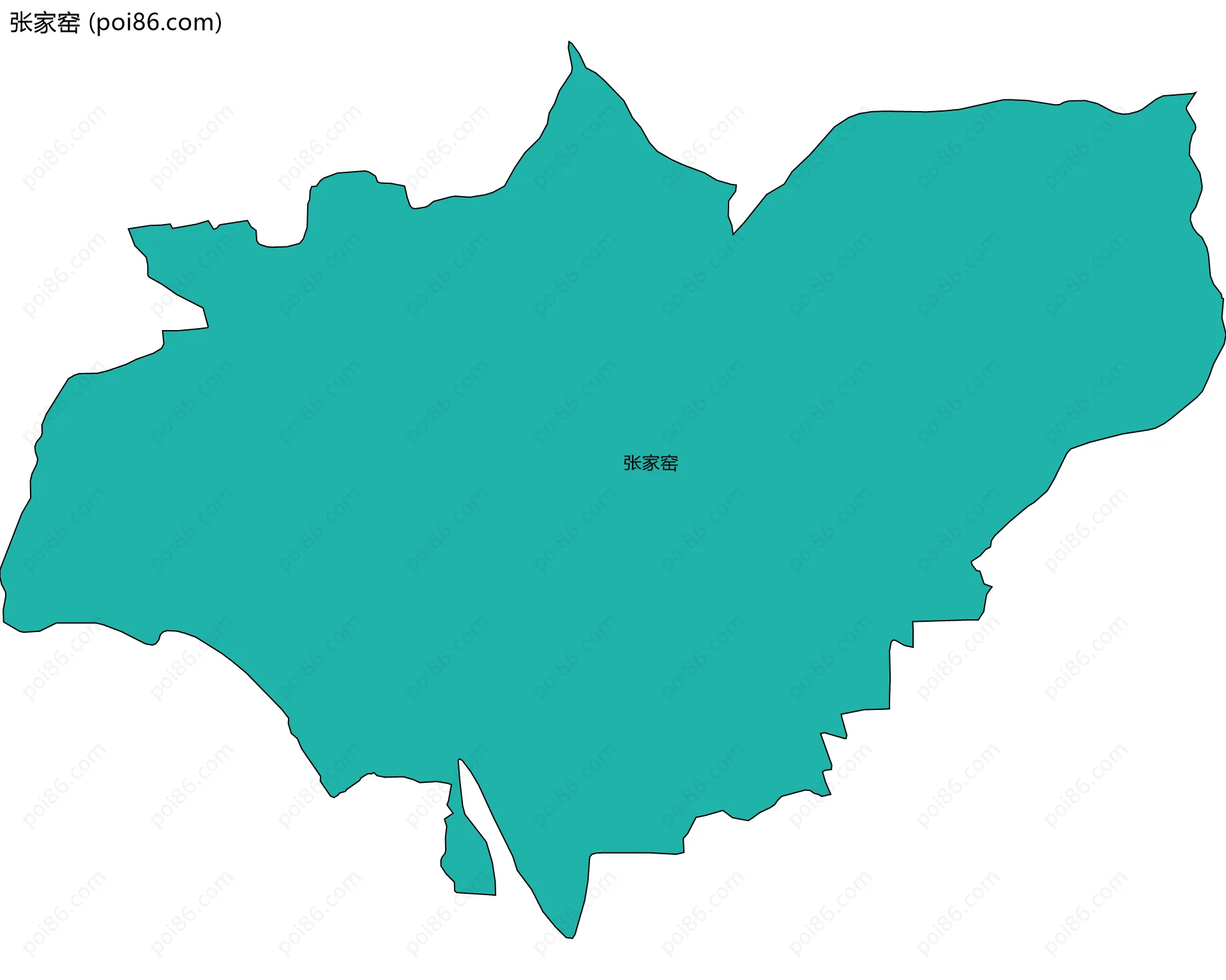 张家窑边界地图