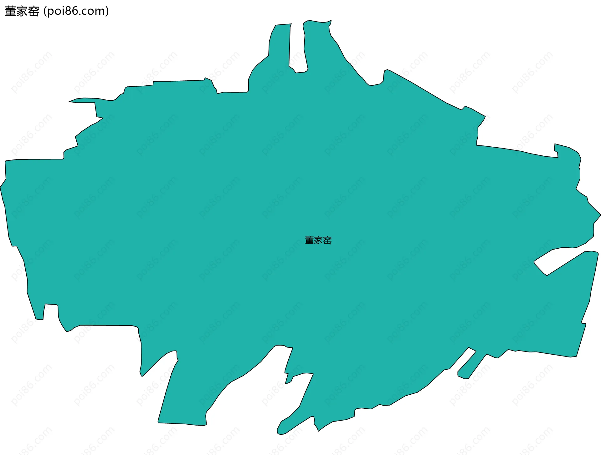 董家窑边界地图