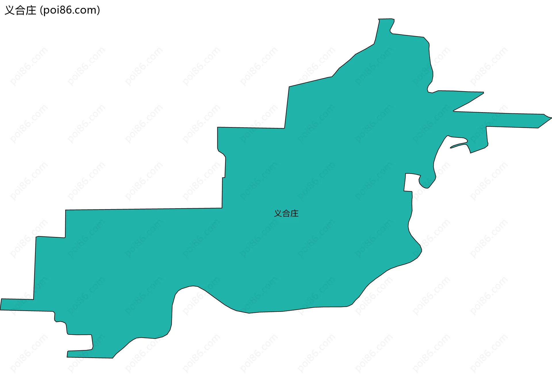 义合庄边界地图
