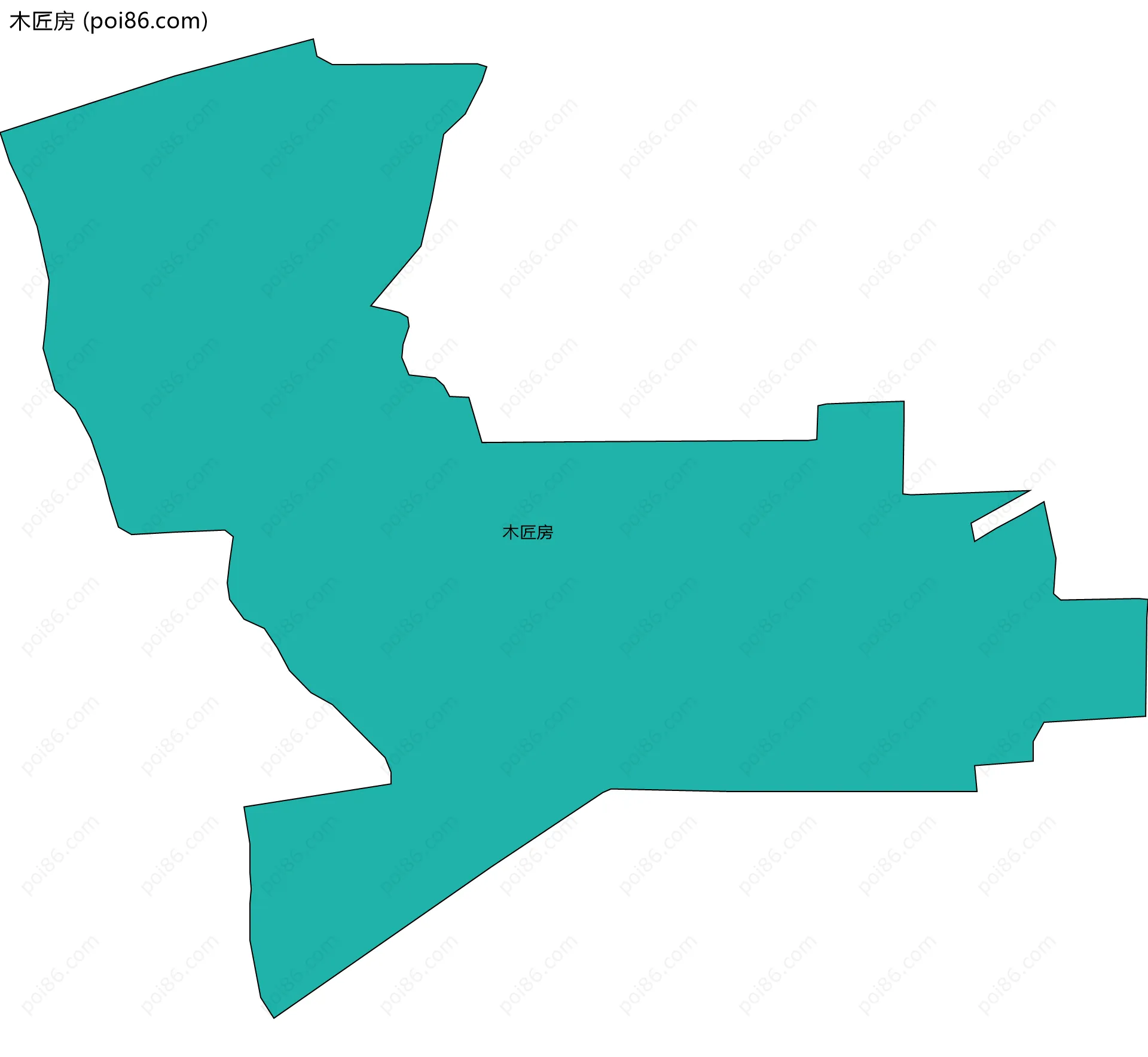 木匠房边界地图