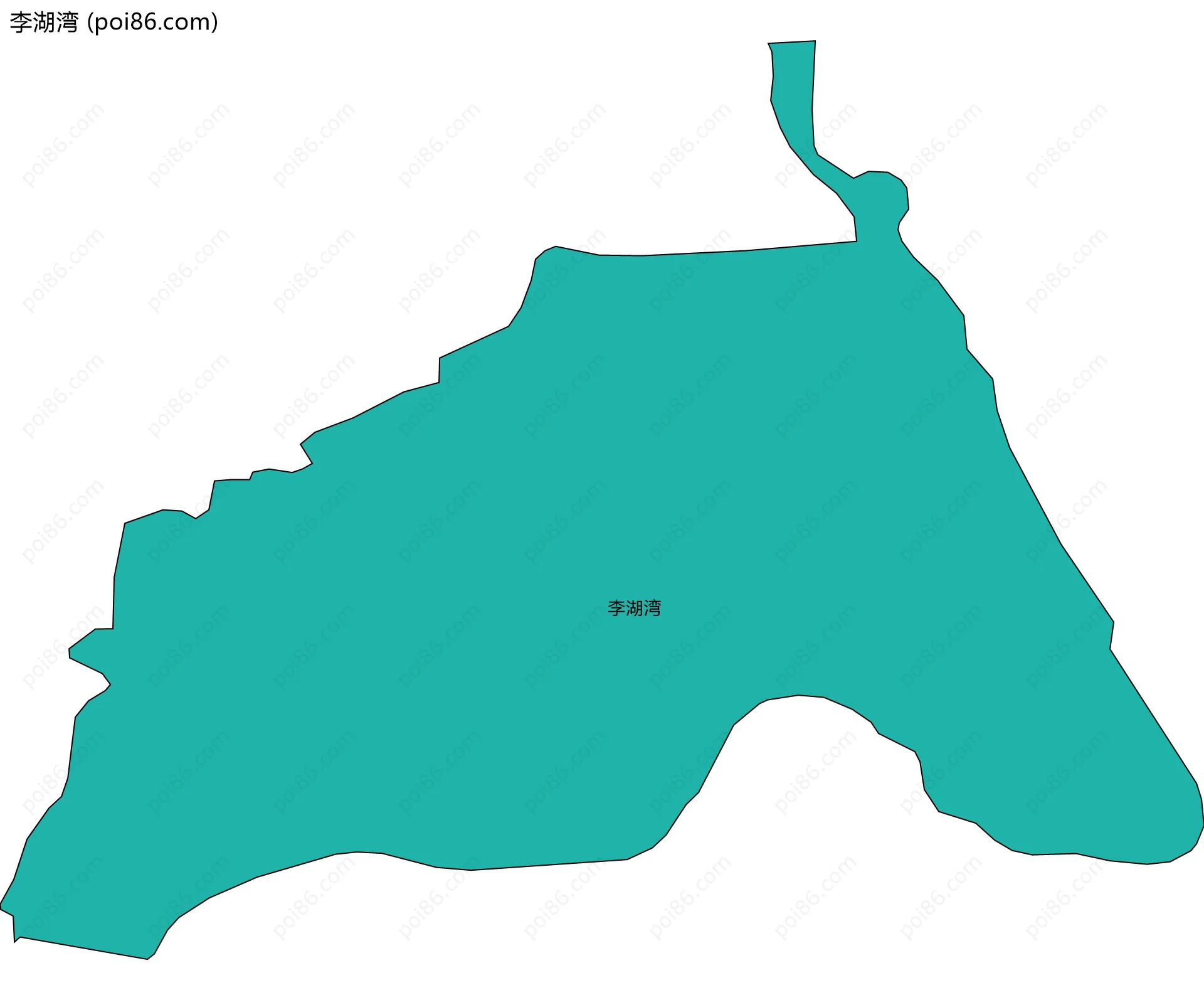 李湖湾边界地图