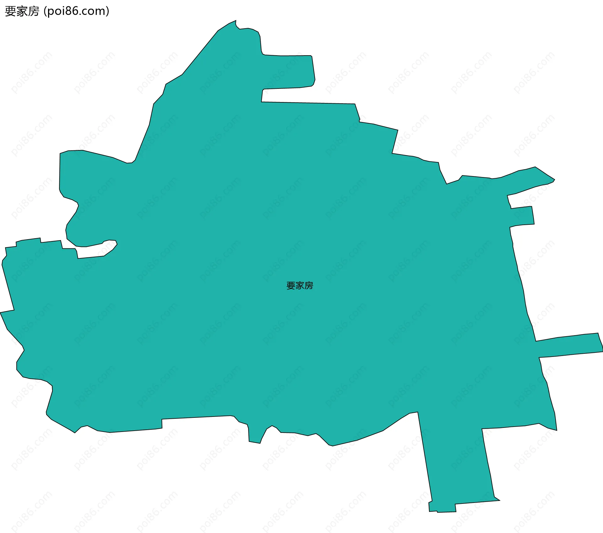 要家房边界地图
