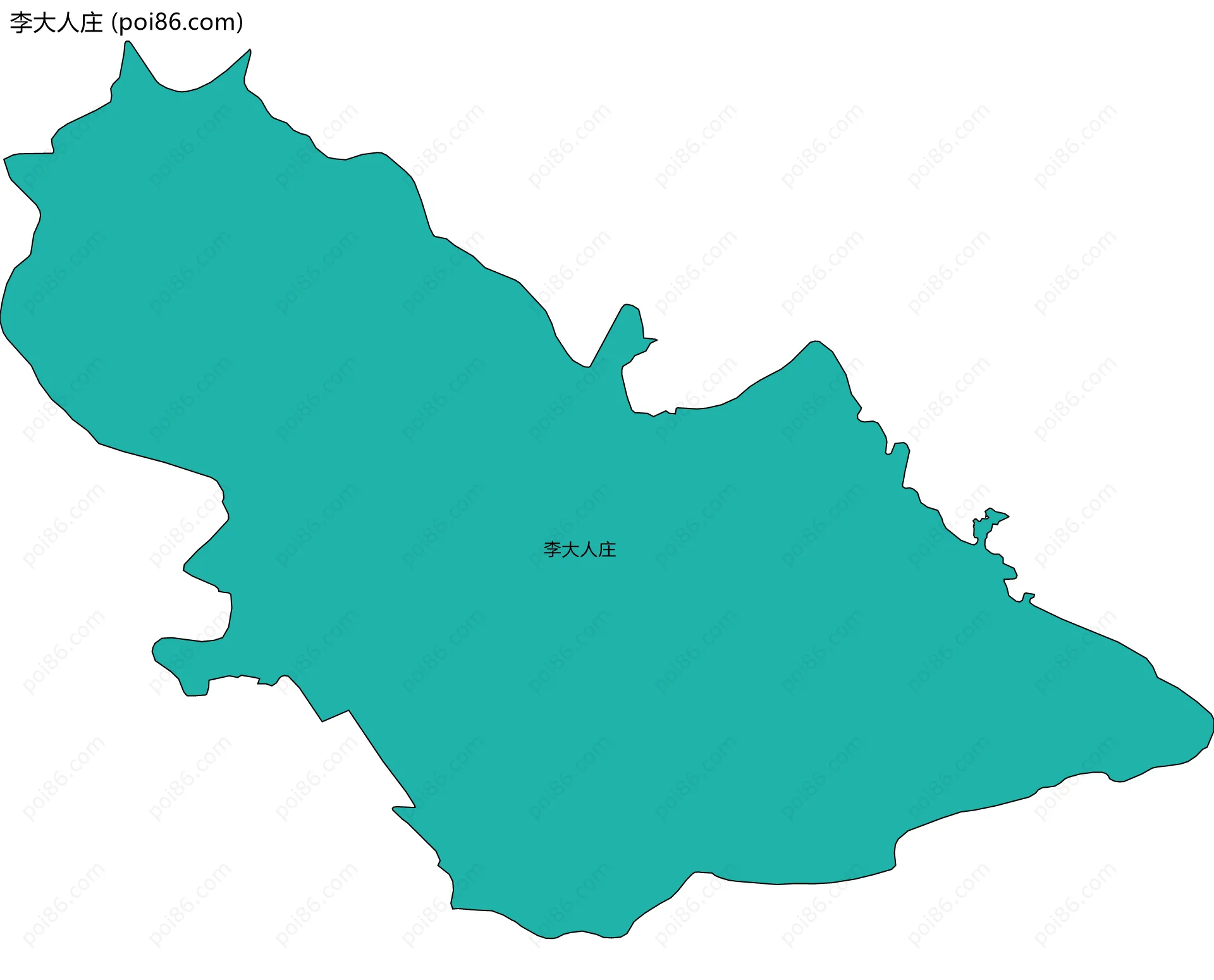 李大人庄边界地图