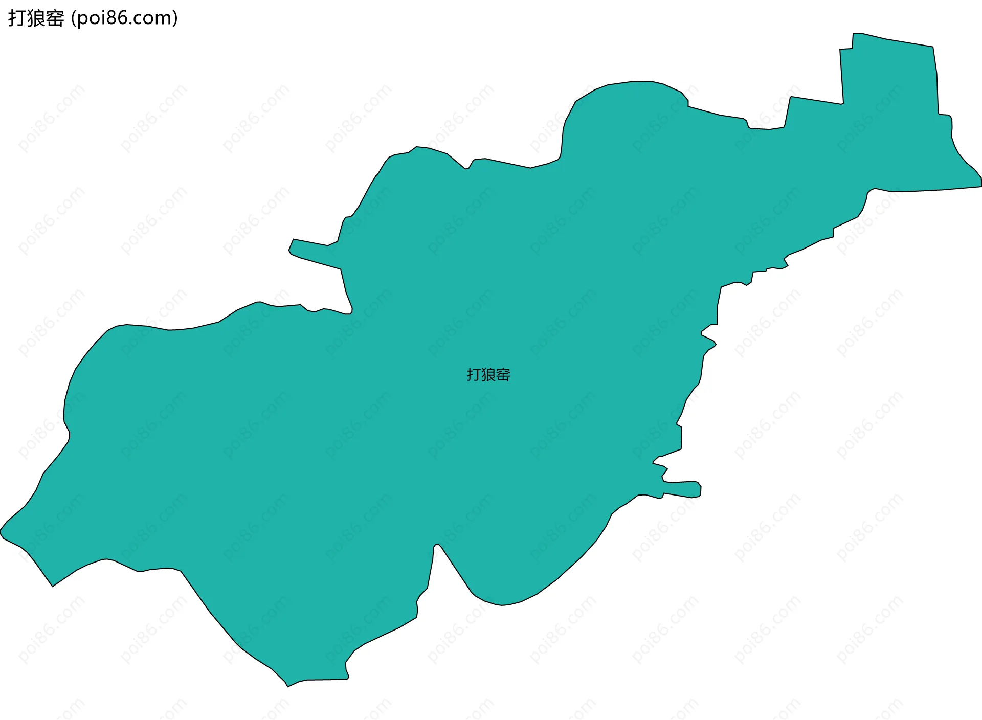 打狼窑边界地图
