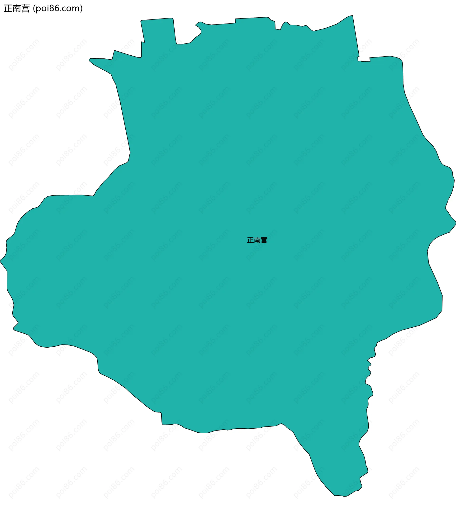 正南营边界地图
