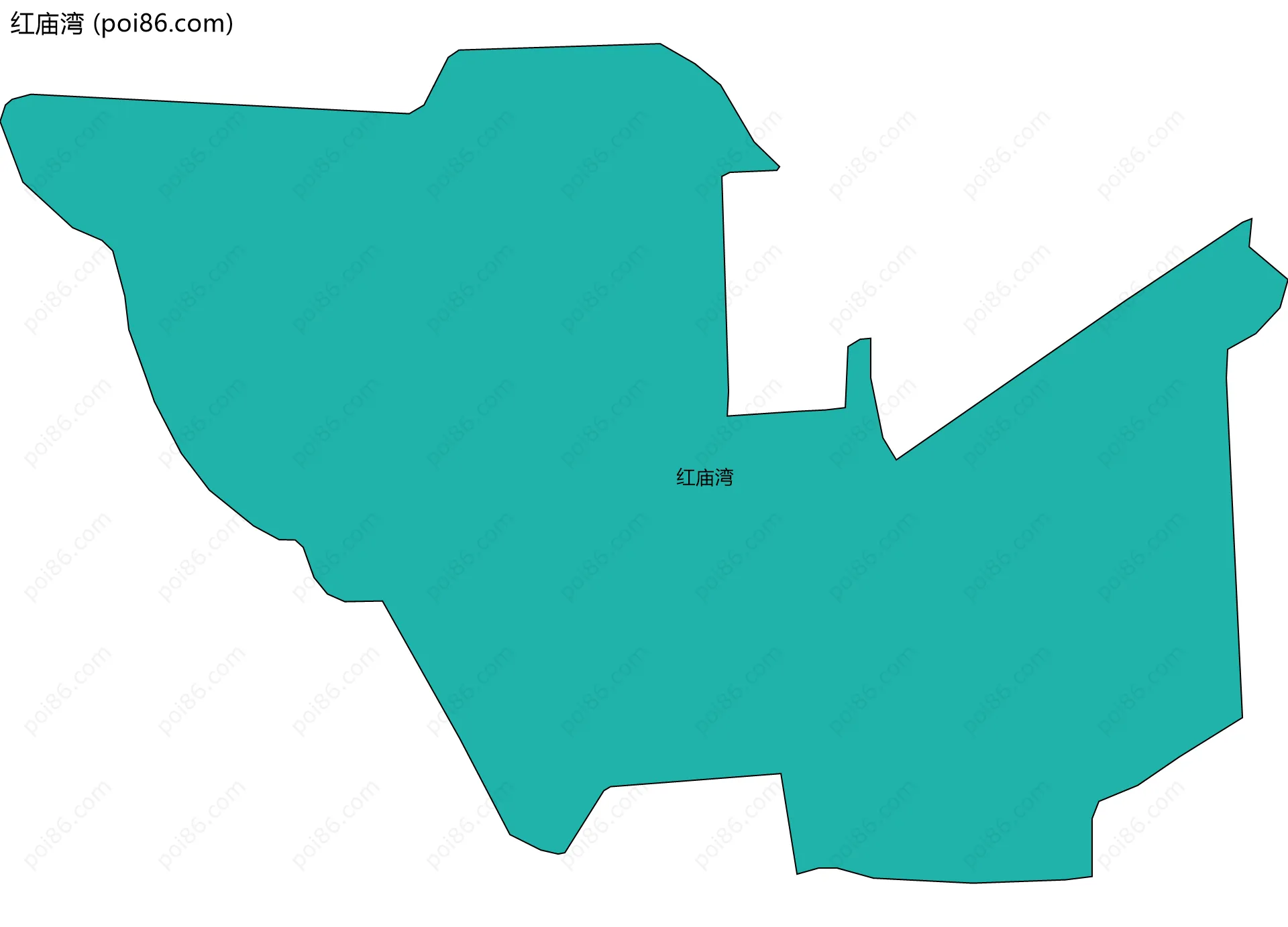 红庙湾边界地图