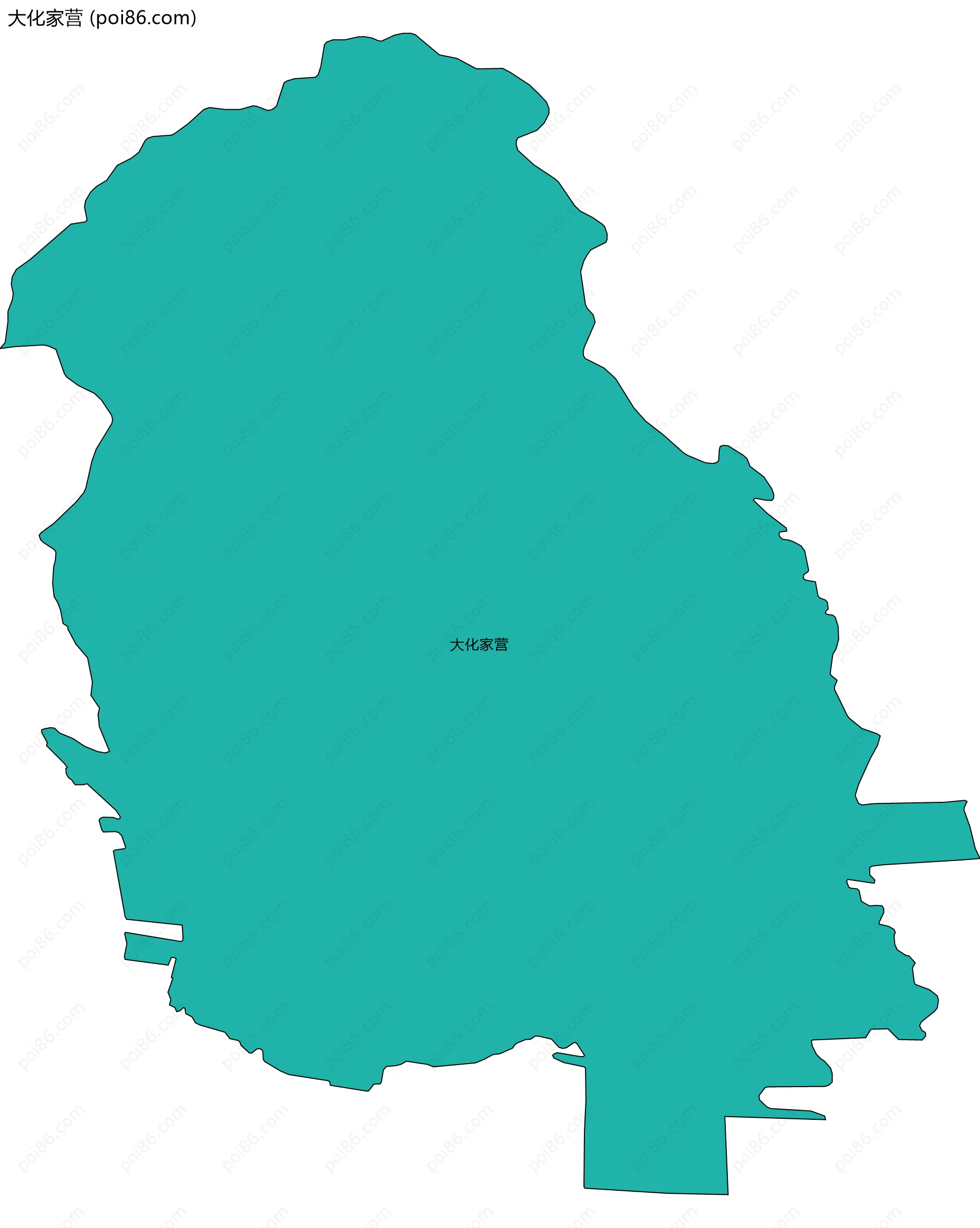 大化家营边界地图