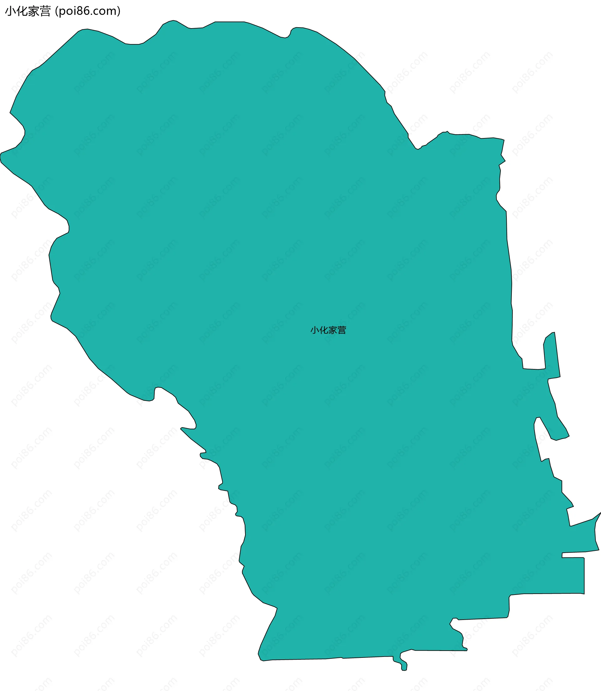 小化家营边界地图