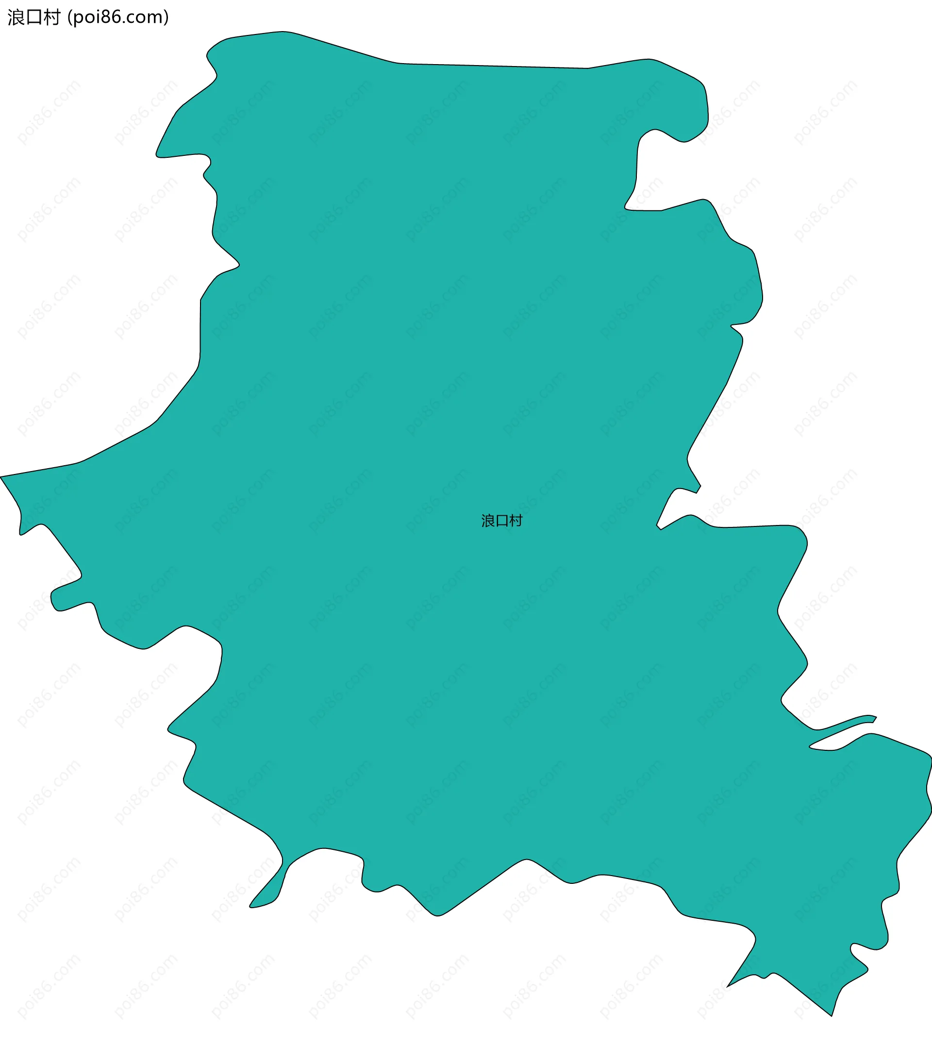 浪口村边界地图