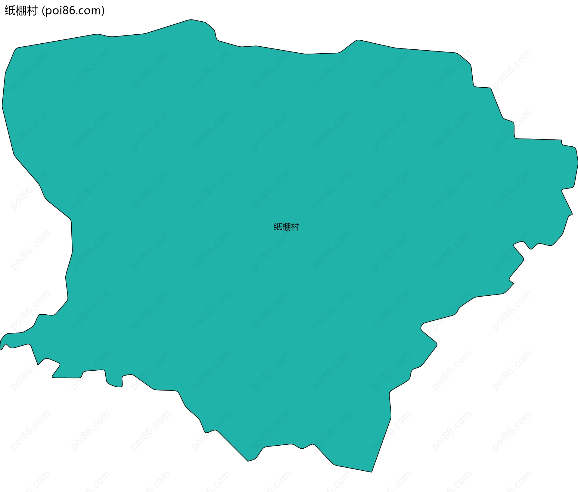 纸棚村边界地图