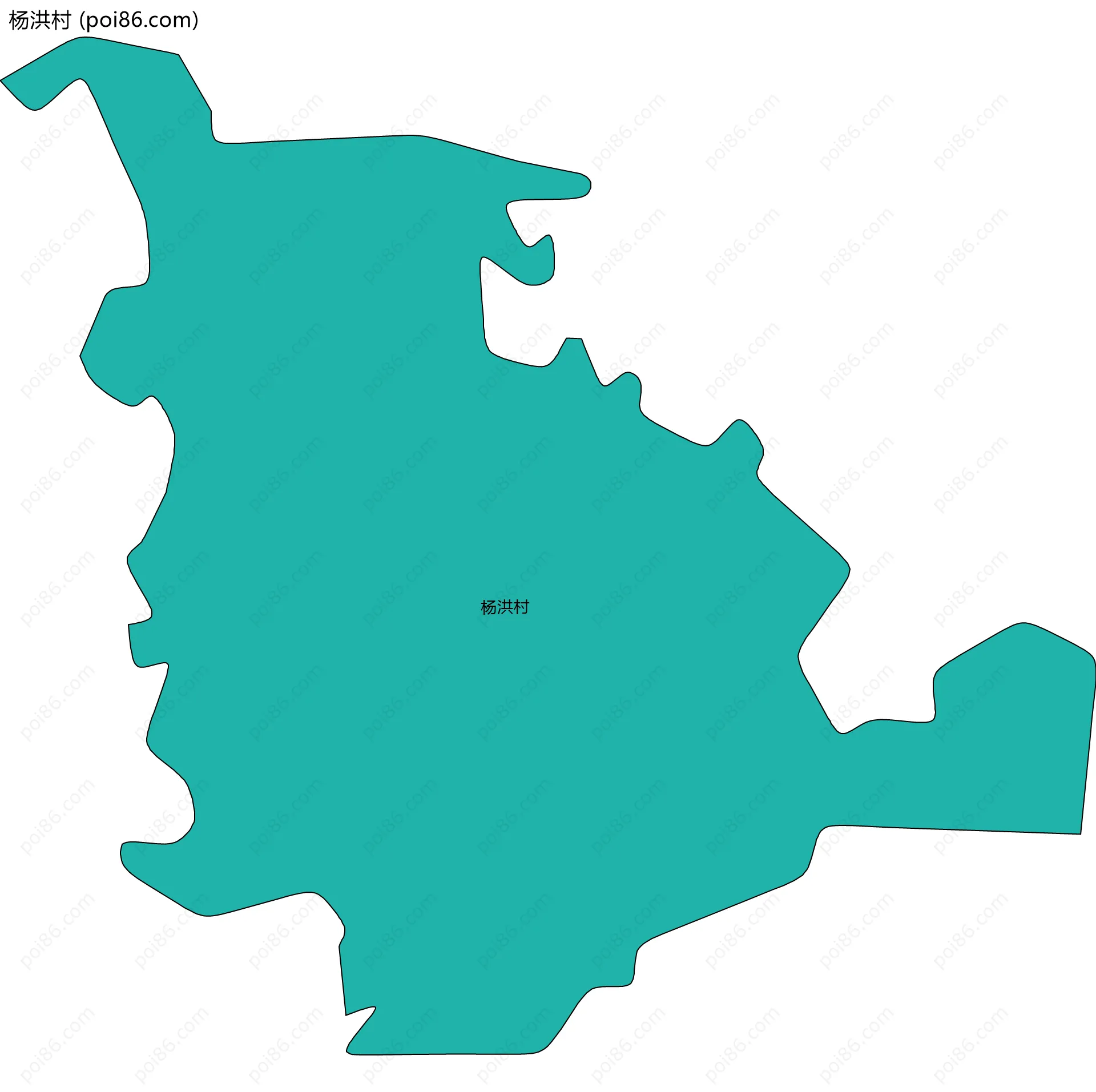 杨洪村边界地图
