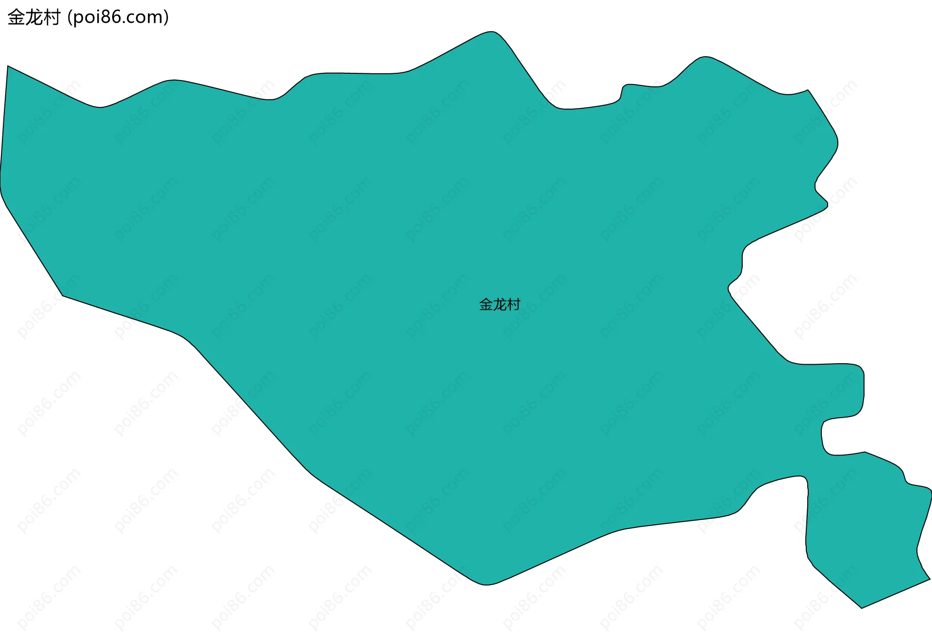 金龙村边界地图