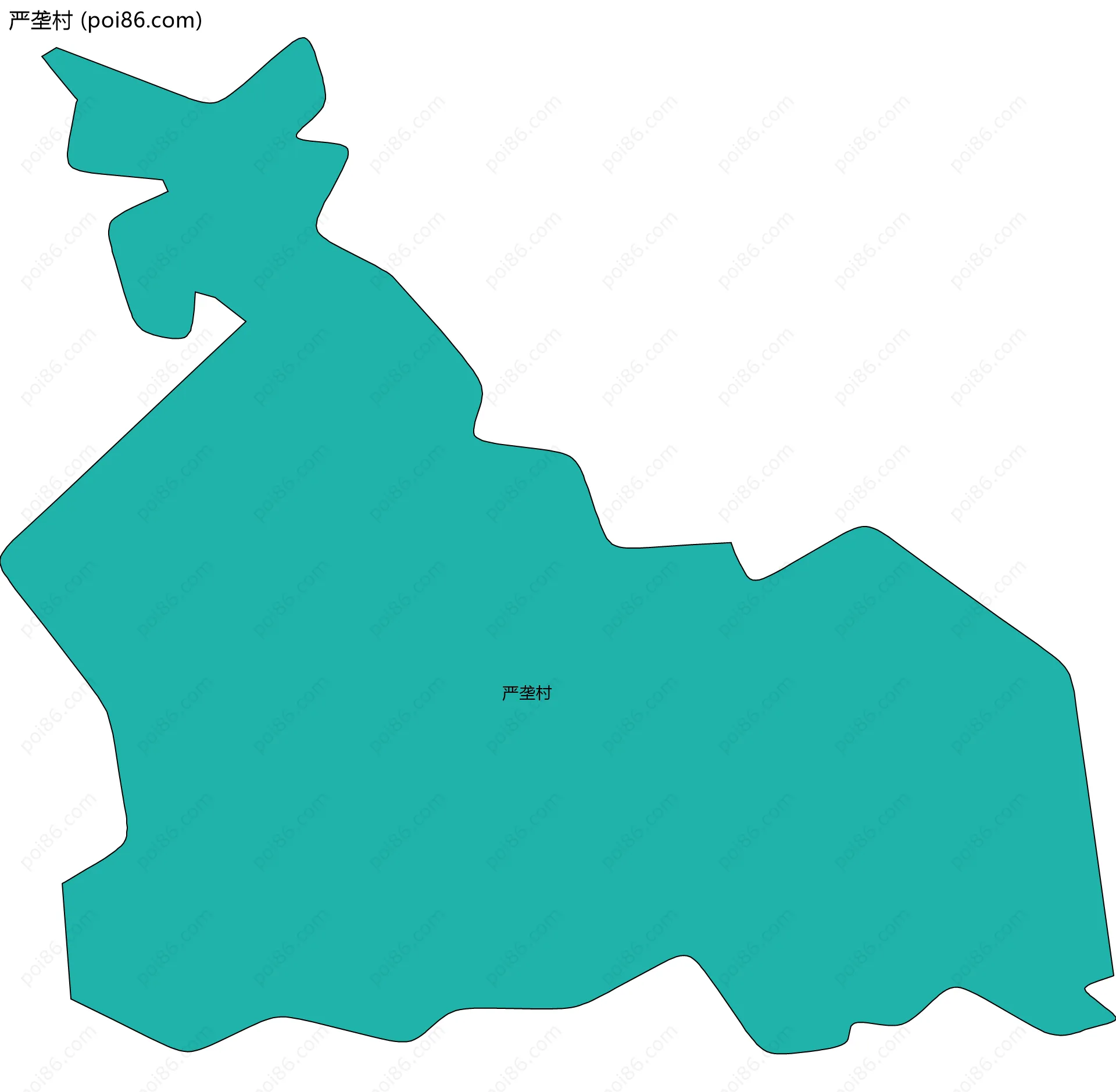 严垄村边界地图