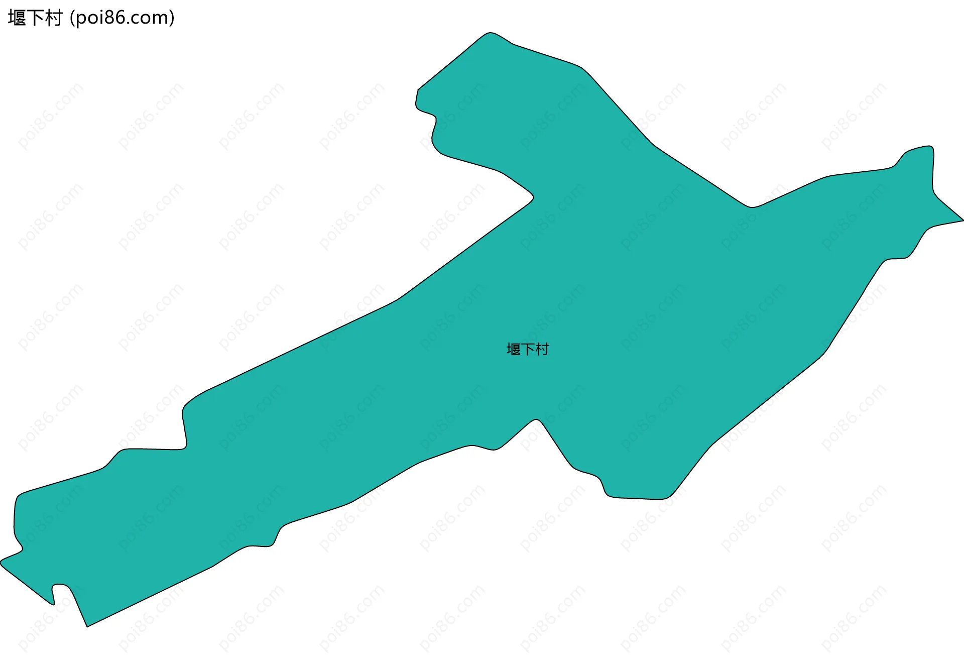 堰下村边界地图
