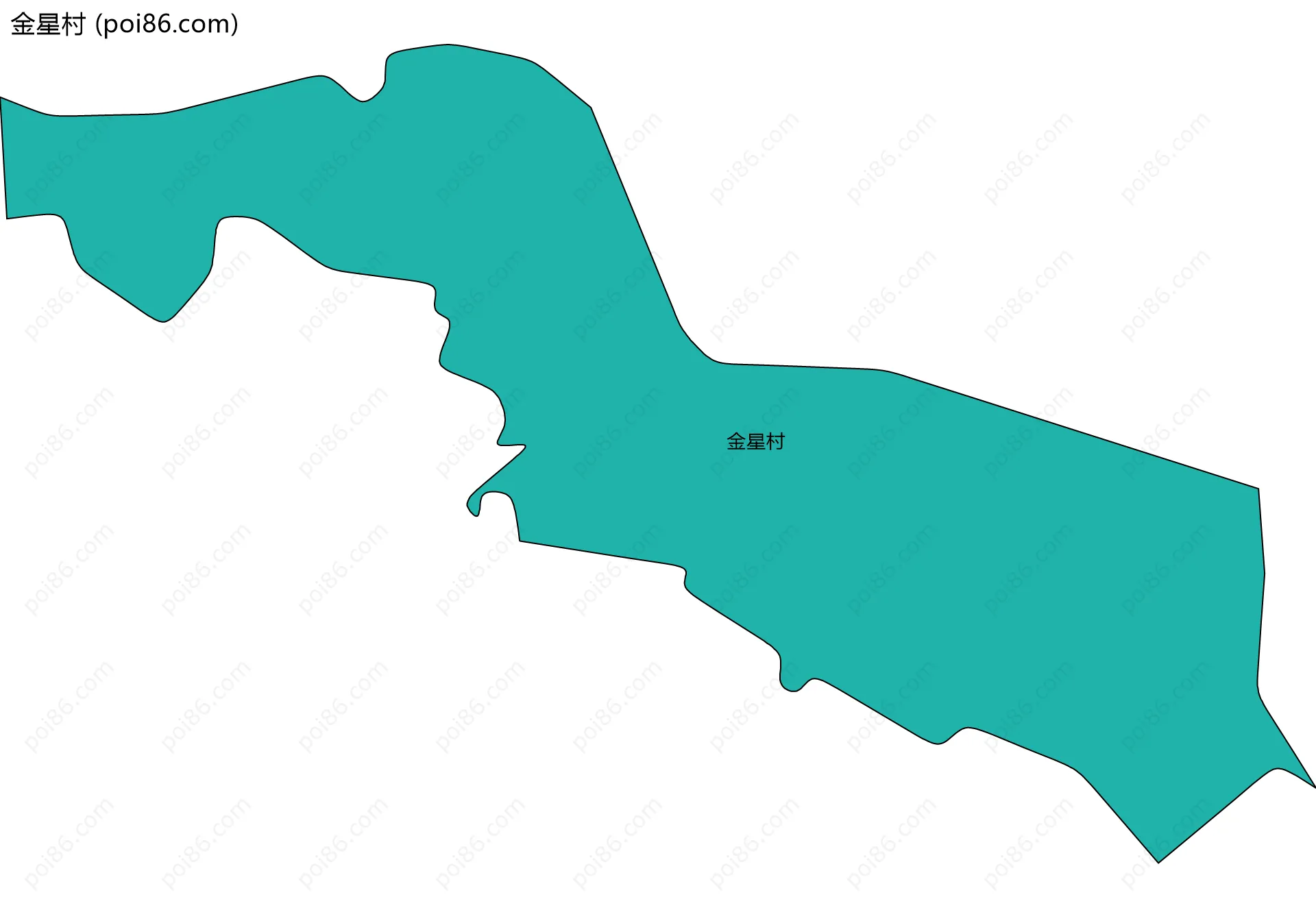 金星村边界地图