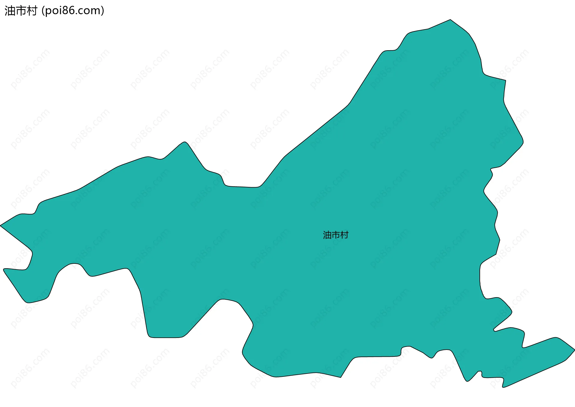 油市村边界地图