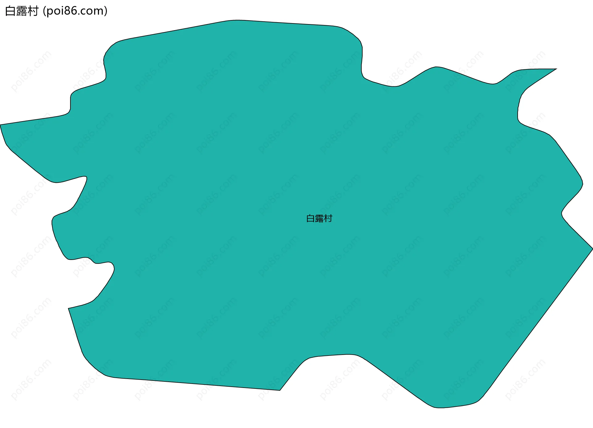 白露村边界地图